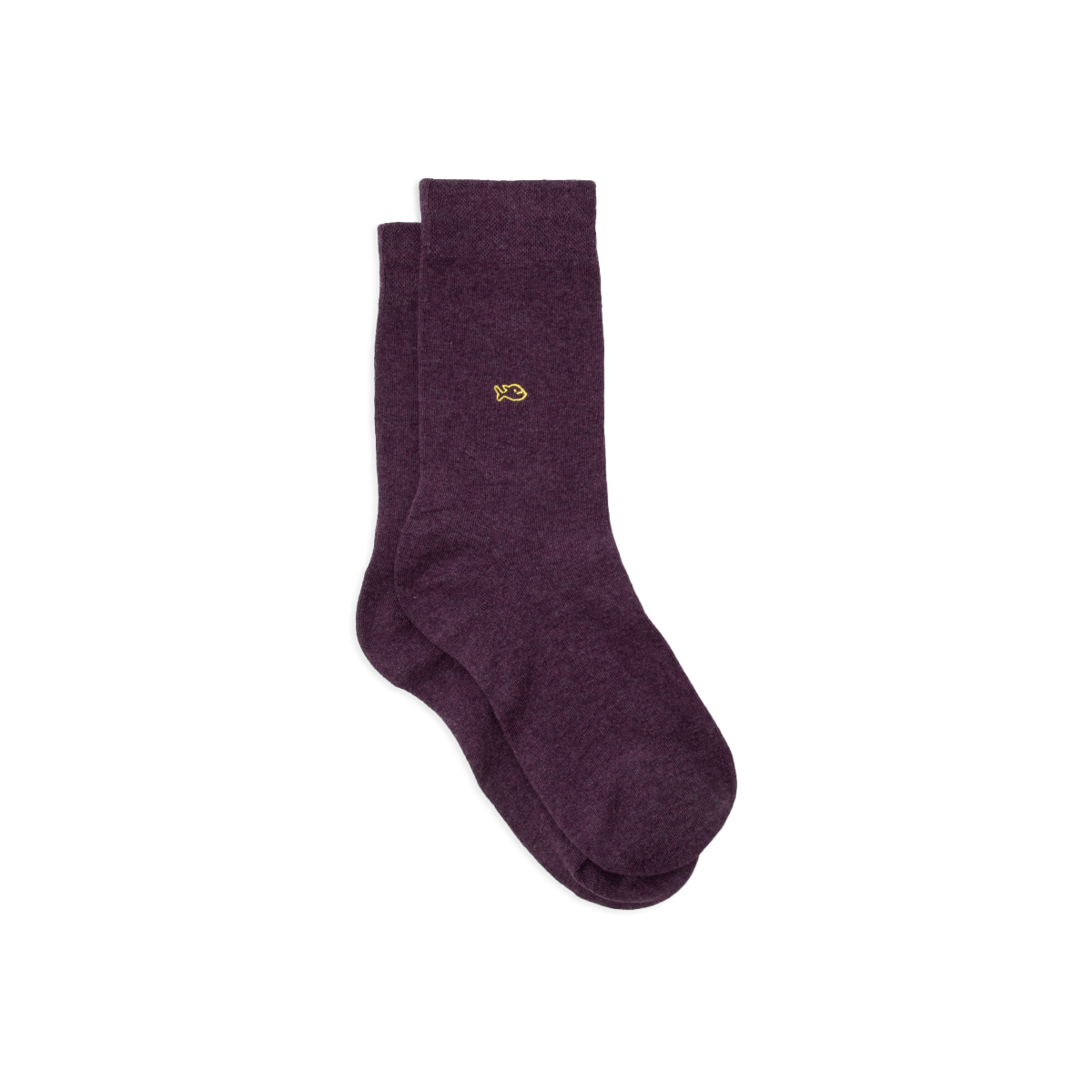 Solid combed cotton socks BILLYBELT Purple