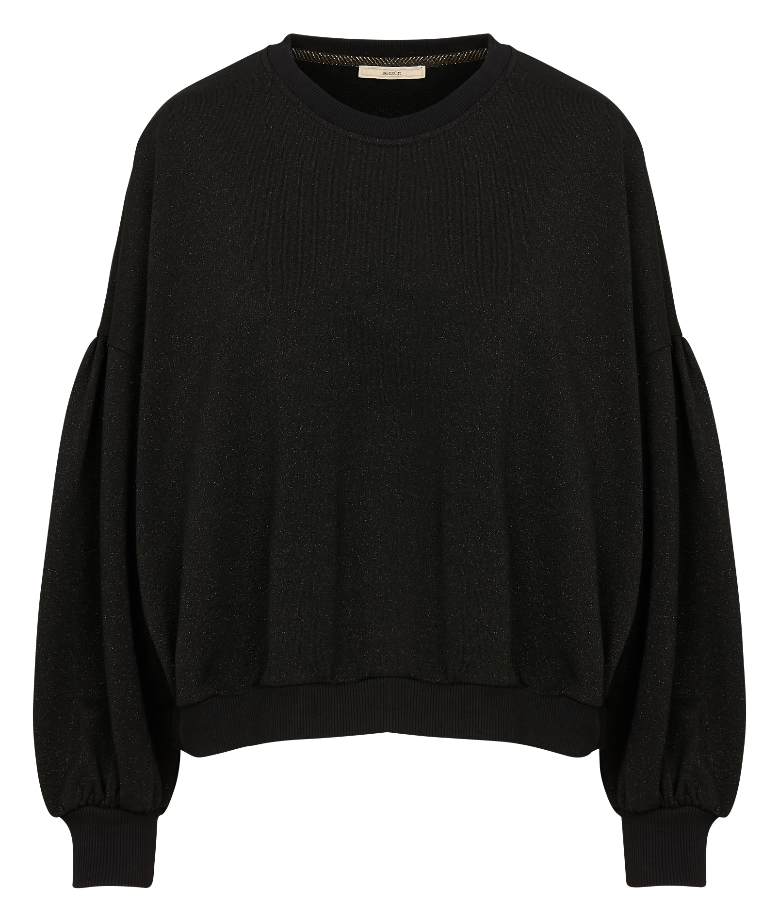 Sweat ample en coton mélangé SESSUN Noir