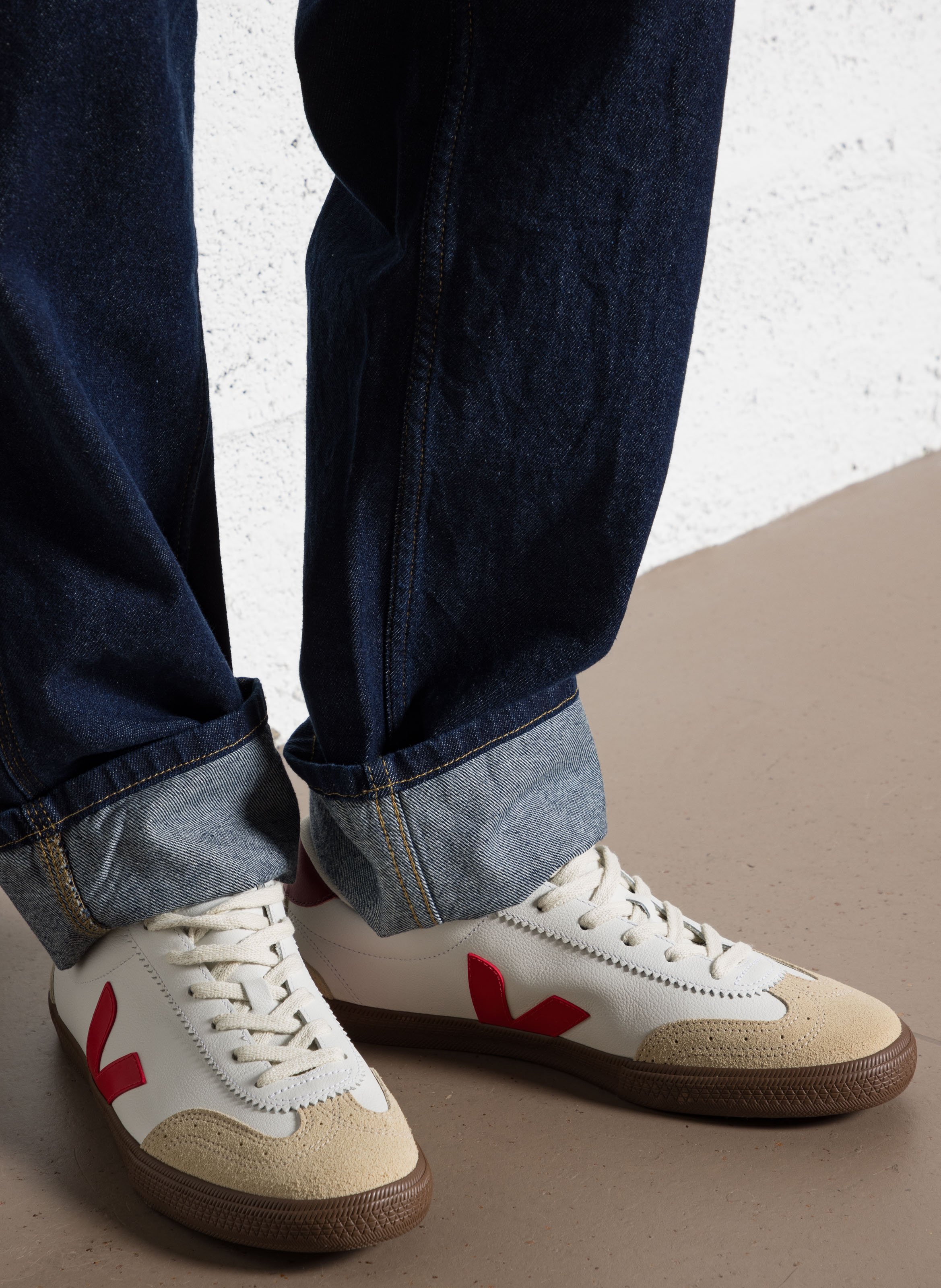 Veste droite en coton ciré à poches - Look 1