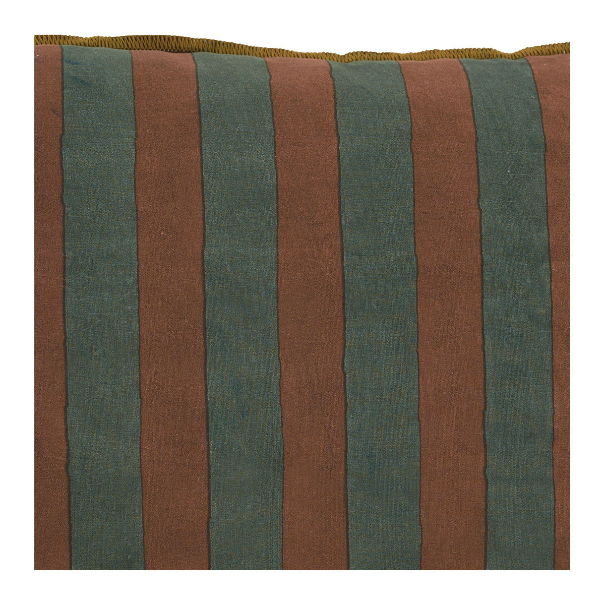 Housse de coussin coton BLANC D'IVOIRE Bleu