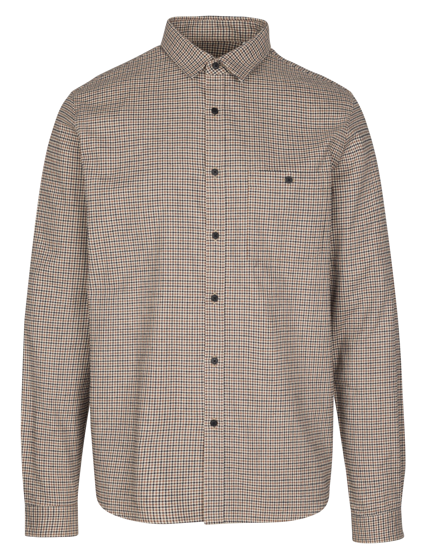 Gerade Knopfleiste Hemd mit Muster IKKS Beige