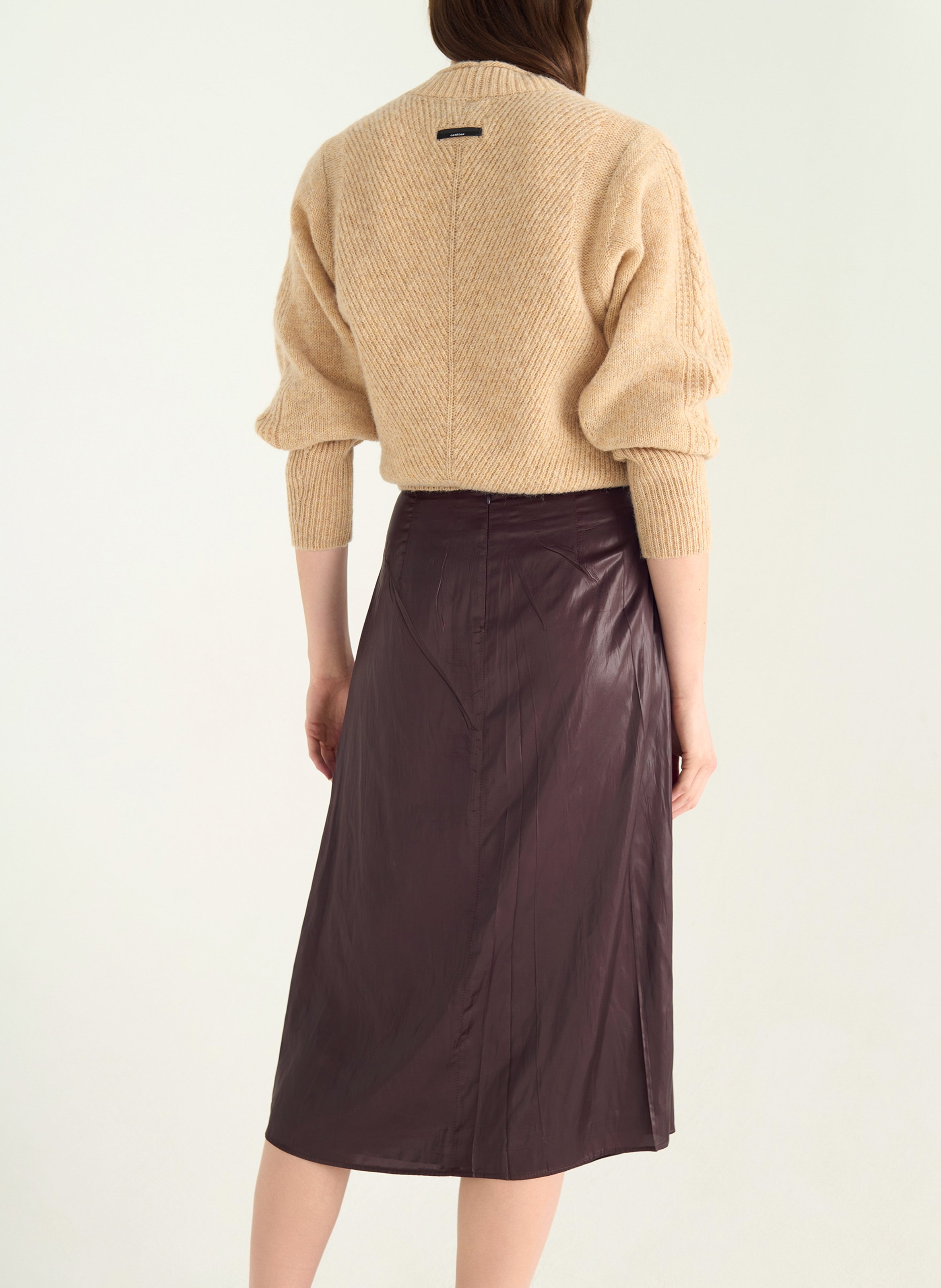 Jupe midi évasée  COTELAC Violet