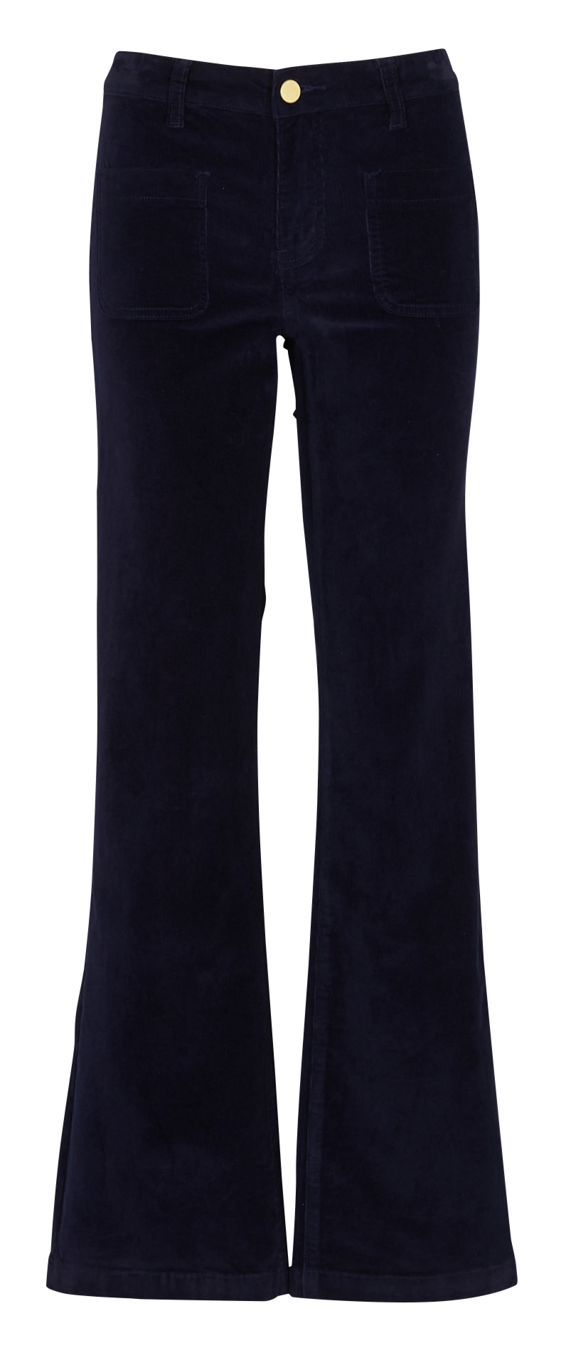 Pantalon droit velours uni LA PETITE ETOILE Bleu