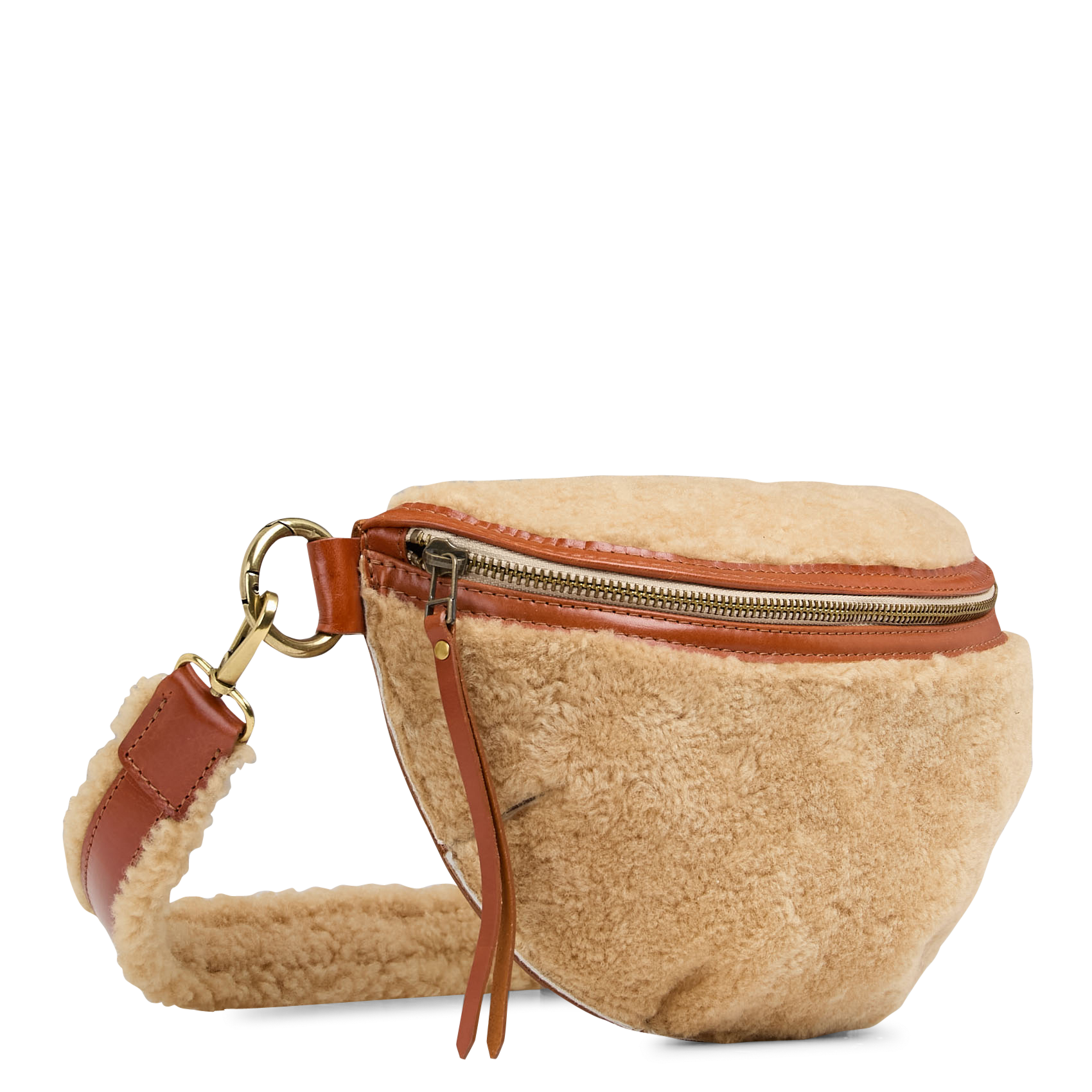 Heuptas met teddy bont BELLEROSE Beige