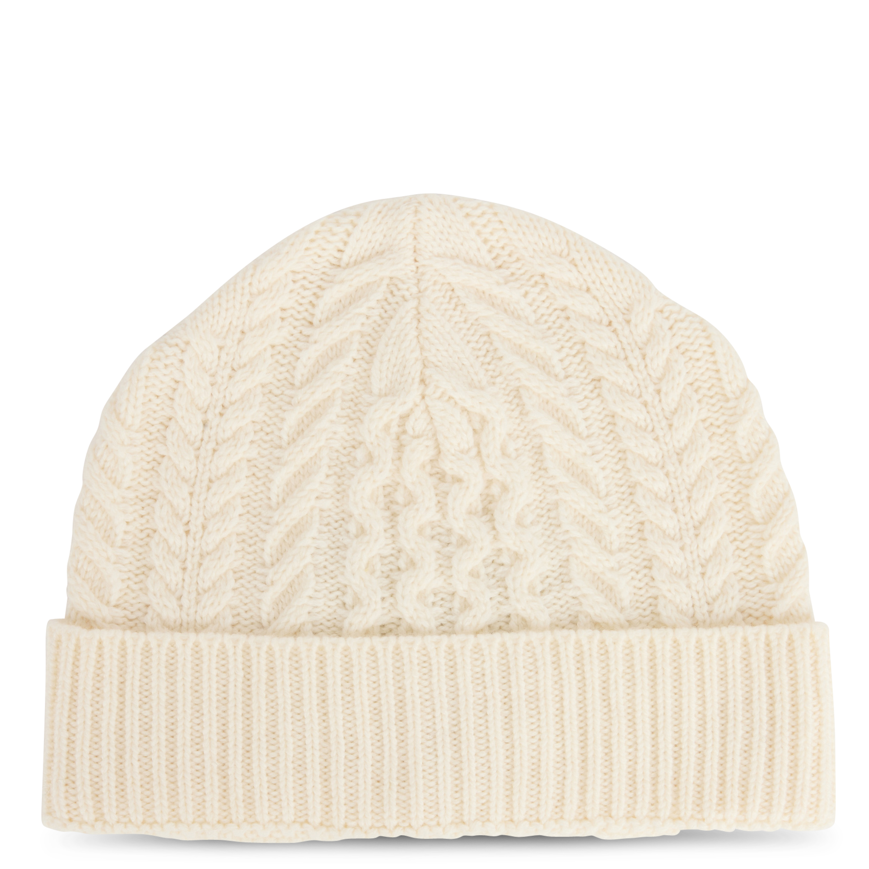 Bonnet en laine mélangée MAISON 123 Blanc