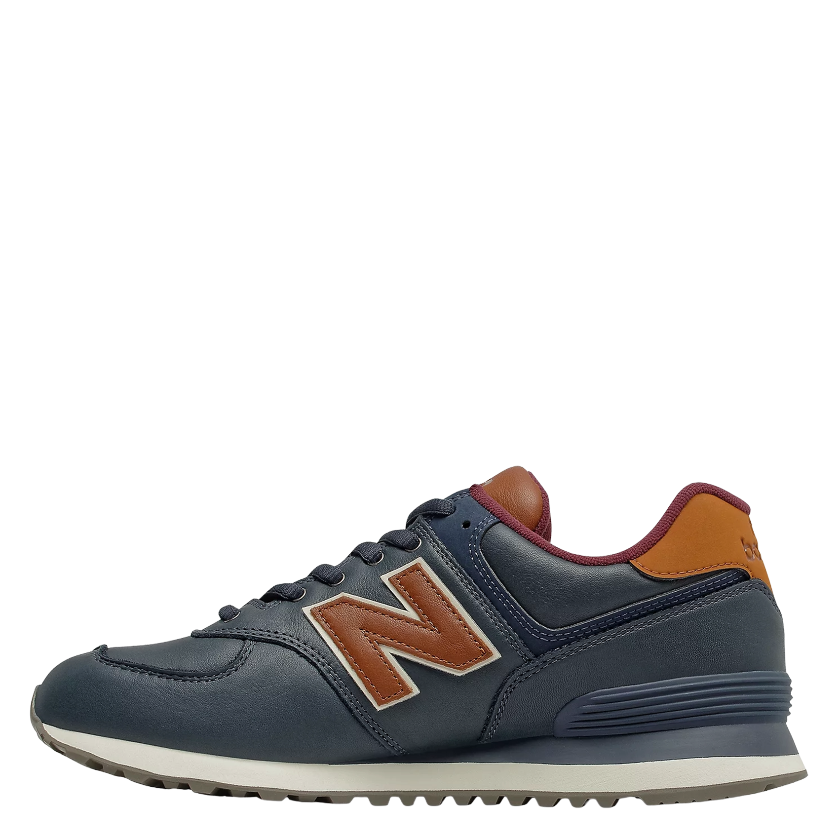 Low-top leather mix sneakers NEW BALANCE Blue