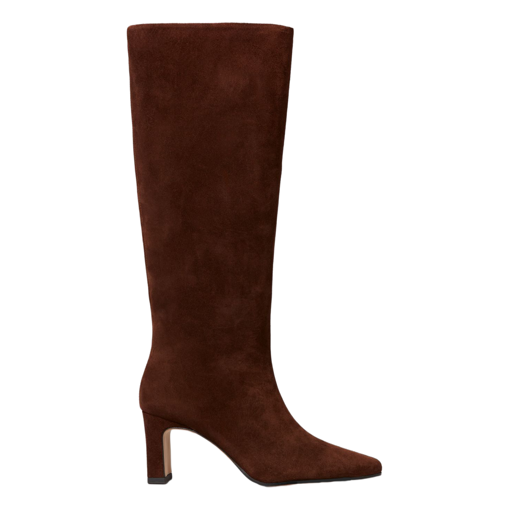 Bottes en cuir velours CLAUDIE PIERLOT Marron