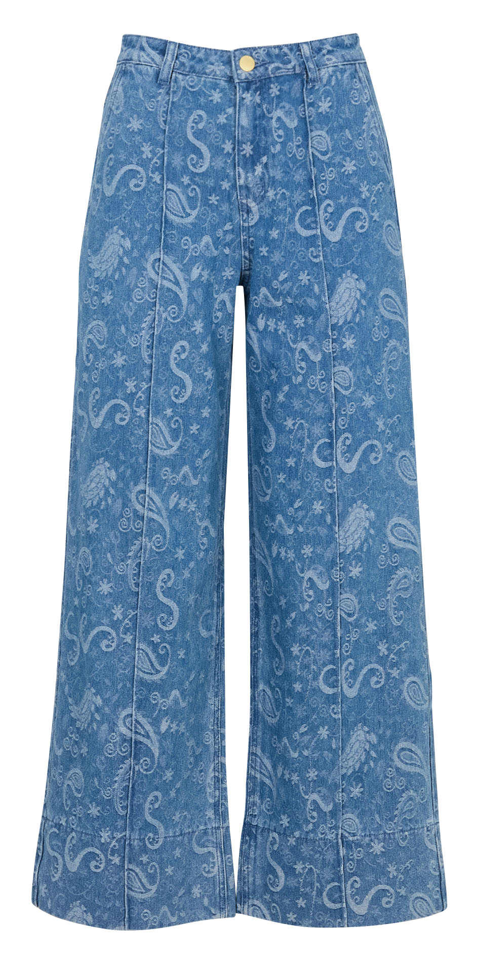 Jean large taille haute à motifs LA PETITE ETOILE Jean Stone