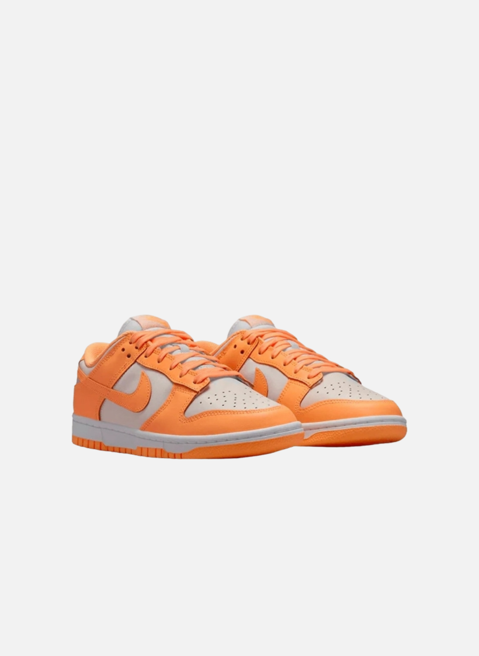Leather low-top sneakers NIKE Orange
