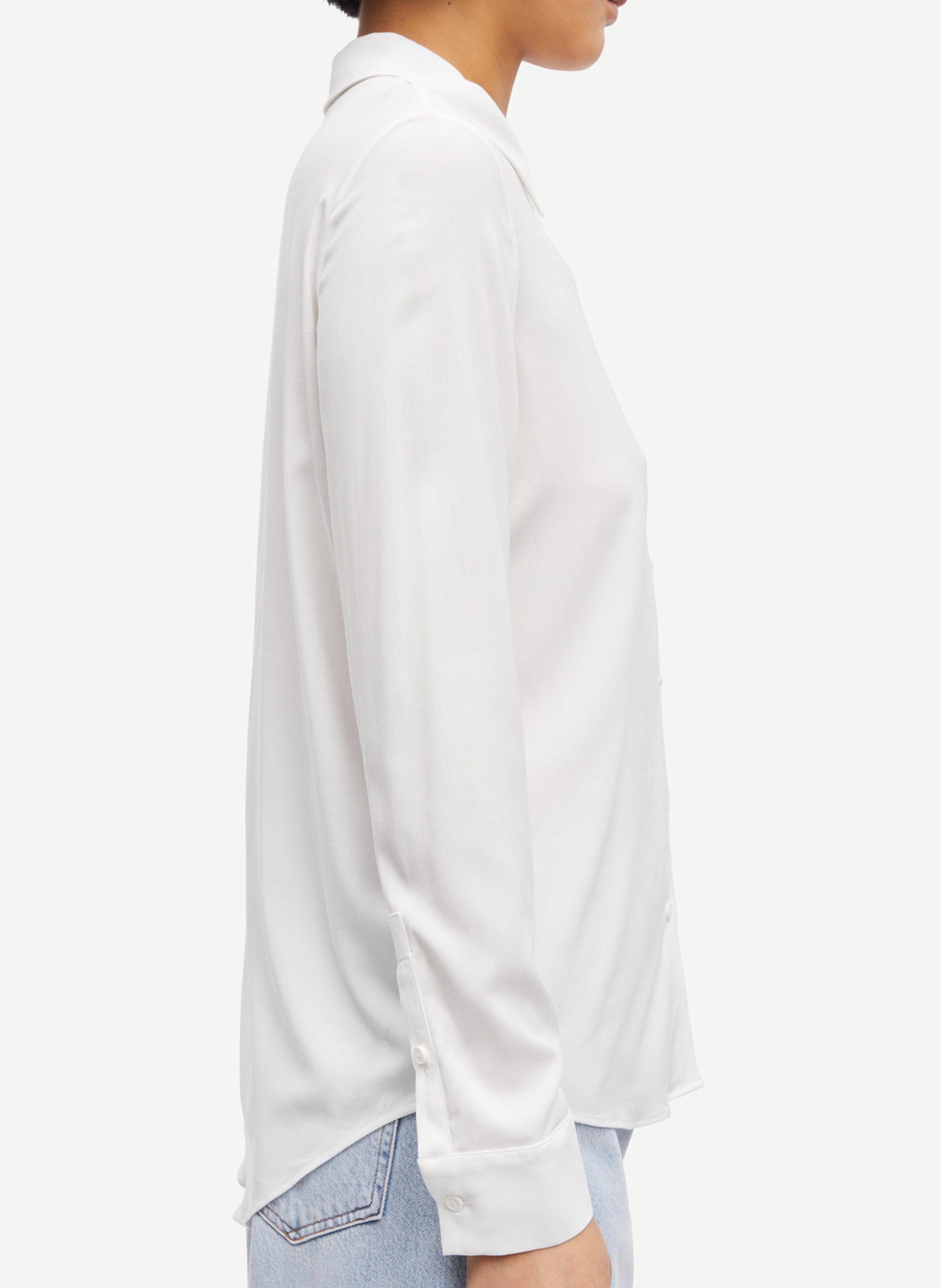 Shirt with classic collar SAMSOE SAMSOE White