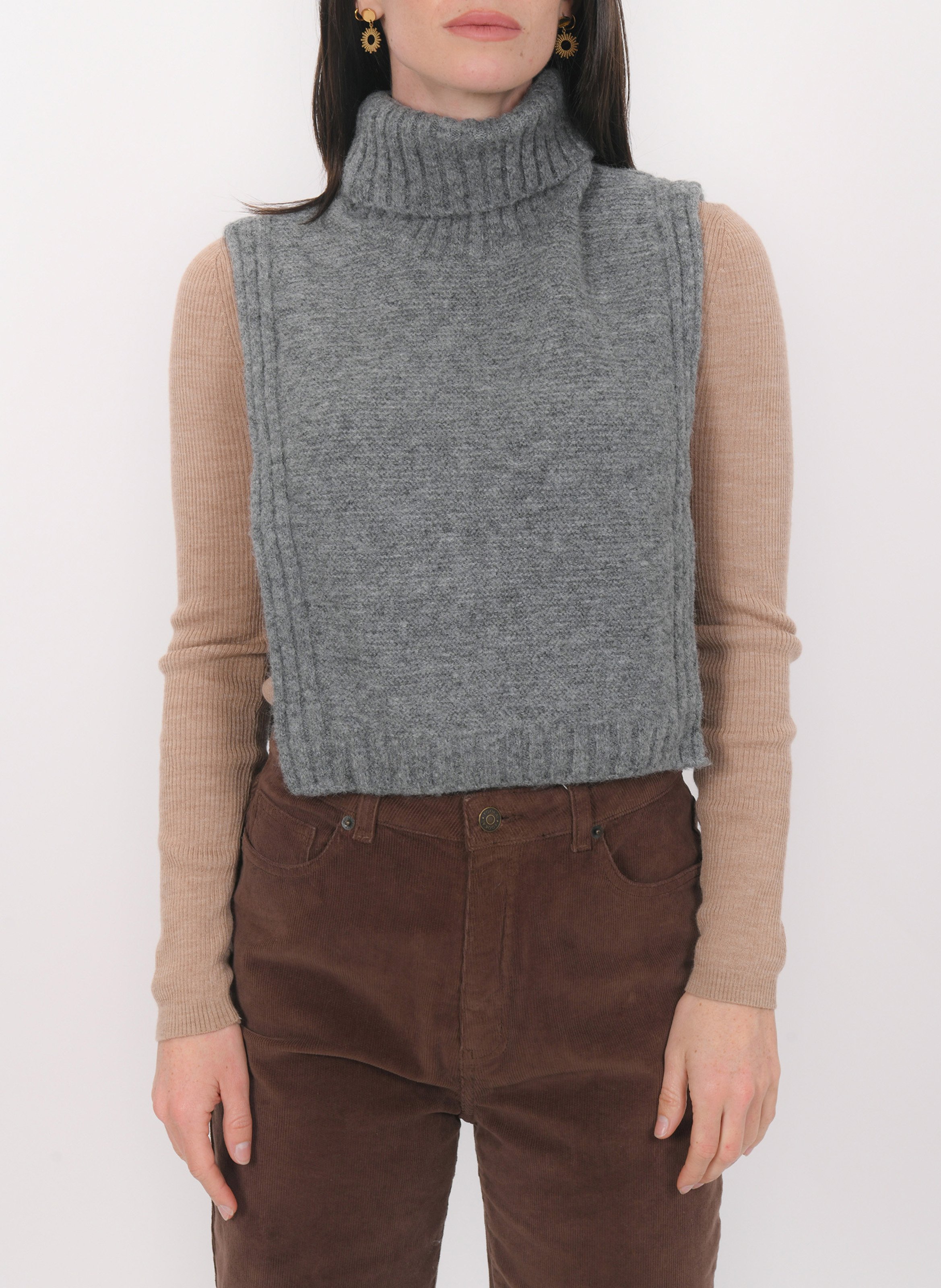 Col roulé amovible uni KOOKAI