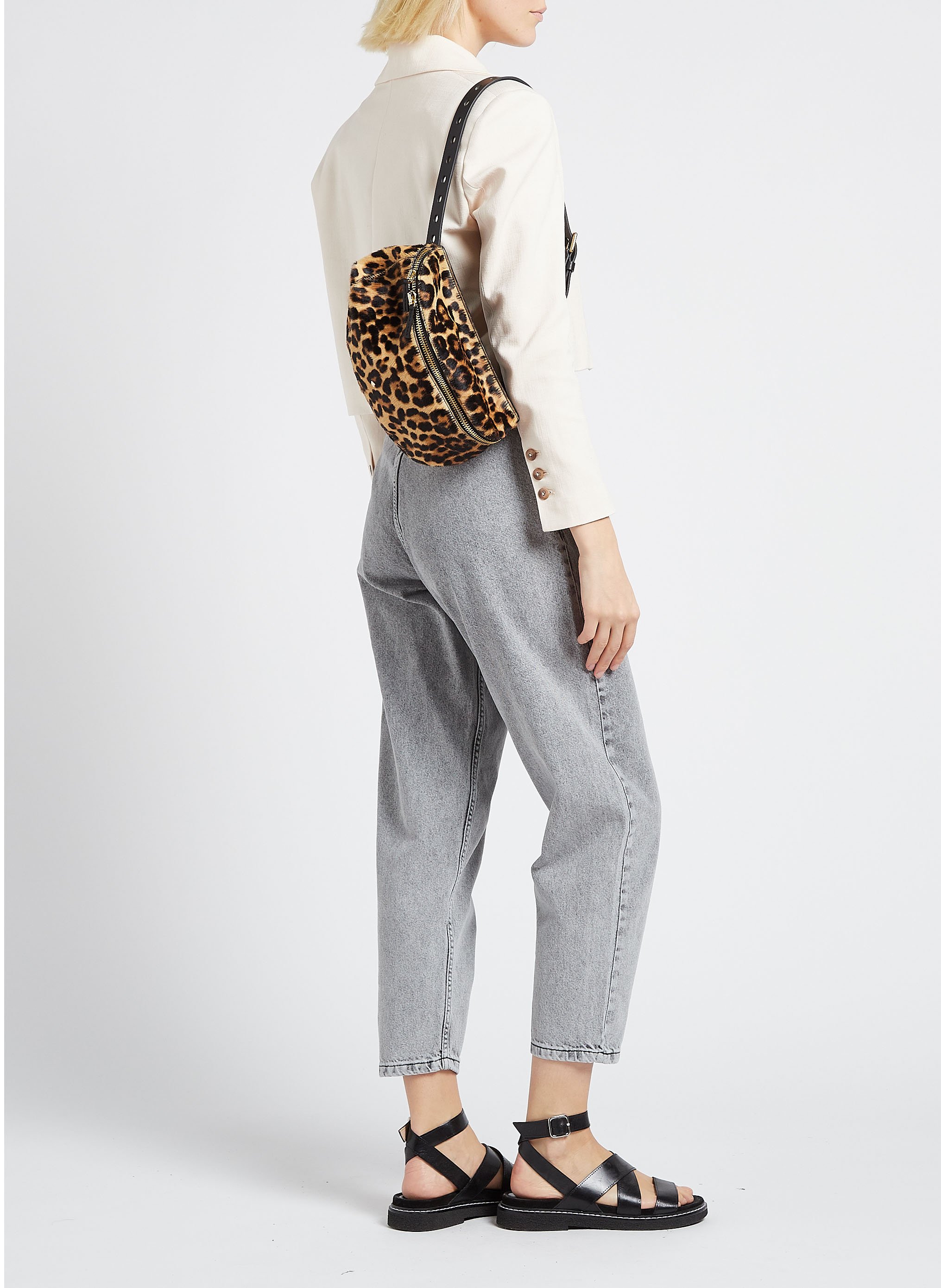 Heuptasje met luipaardprint HERBERT FRERE SOEUR Zwart