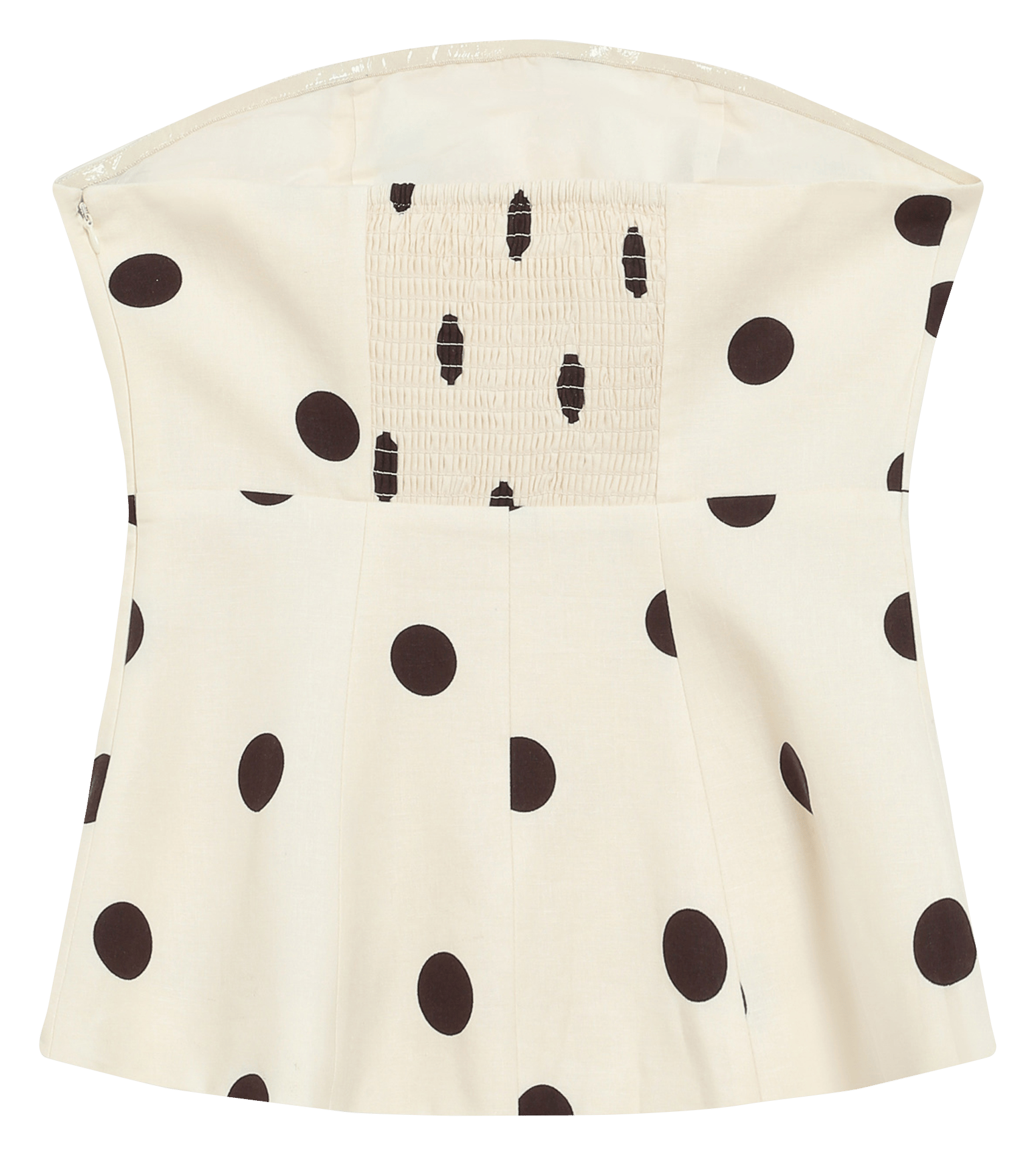 Top bustier en lin mélangé GRACE ET MILA Blanc