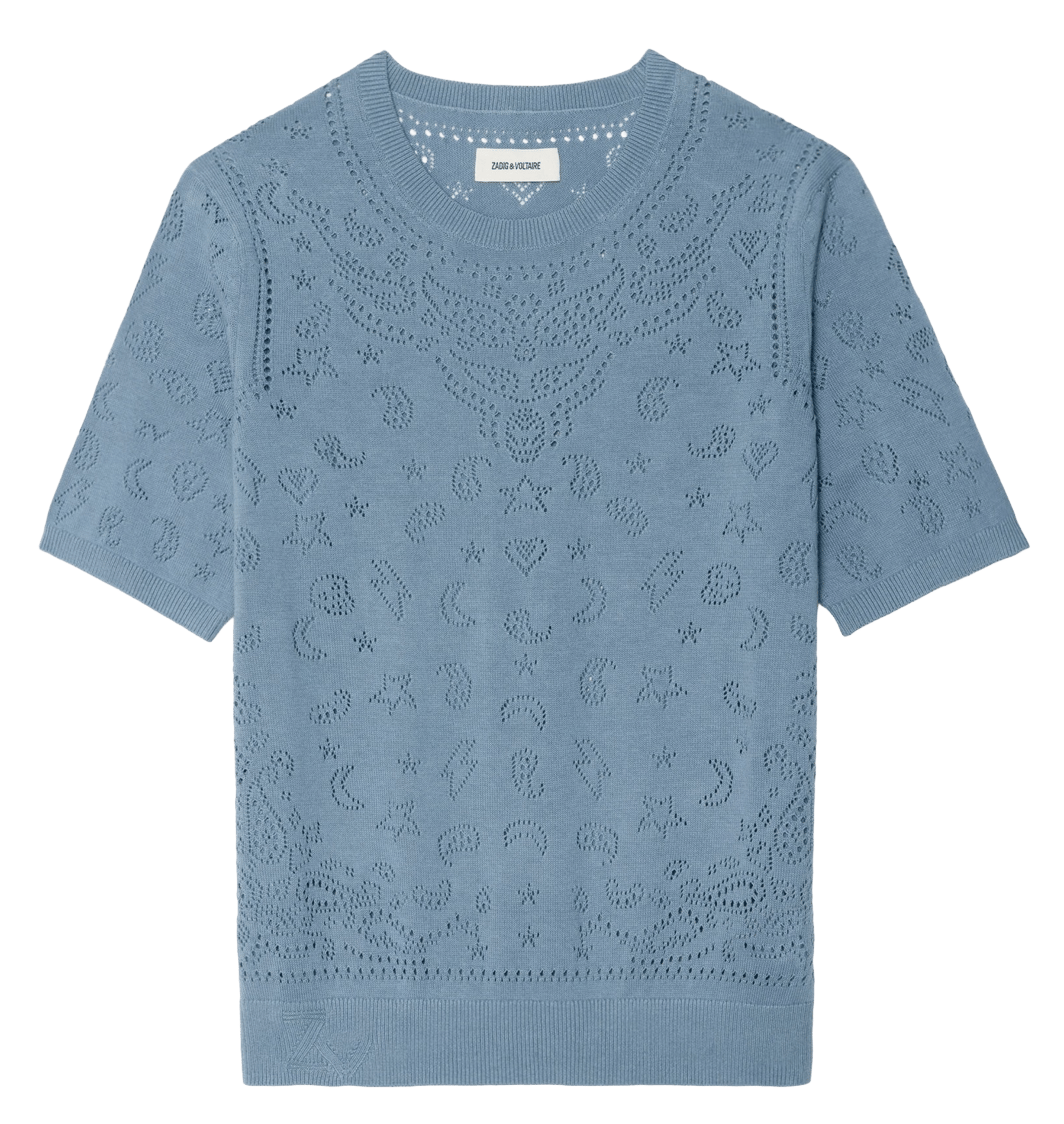 Straight cotton sweater ZADIG&VOLTAIRE Blue