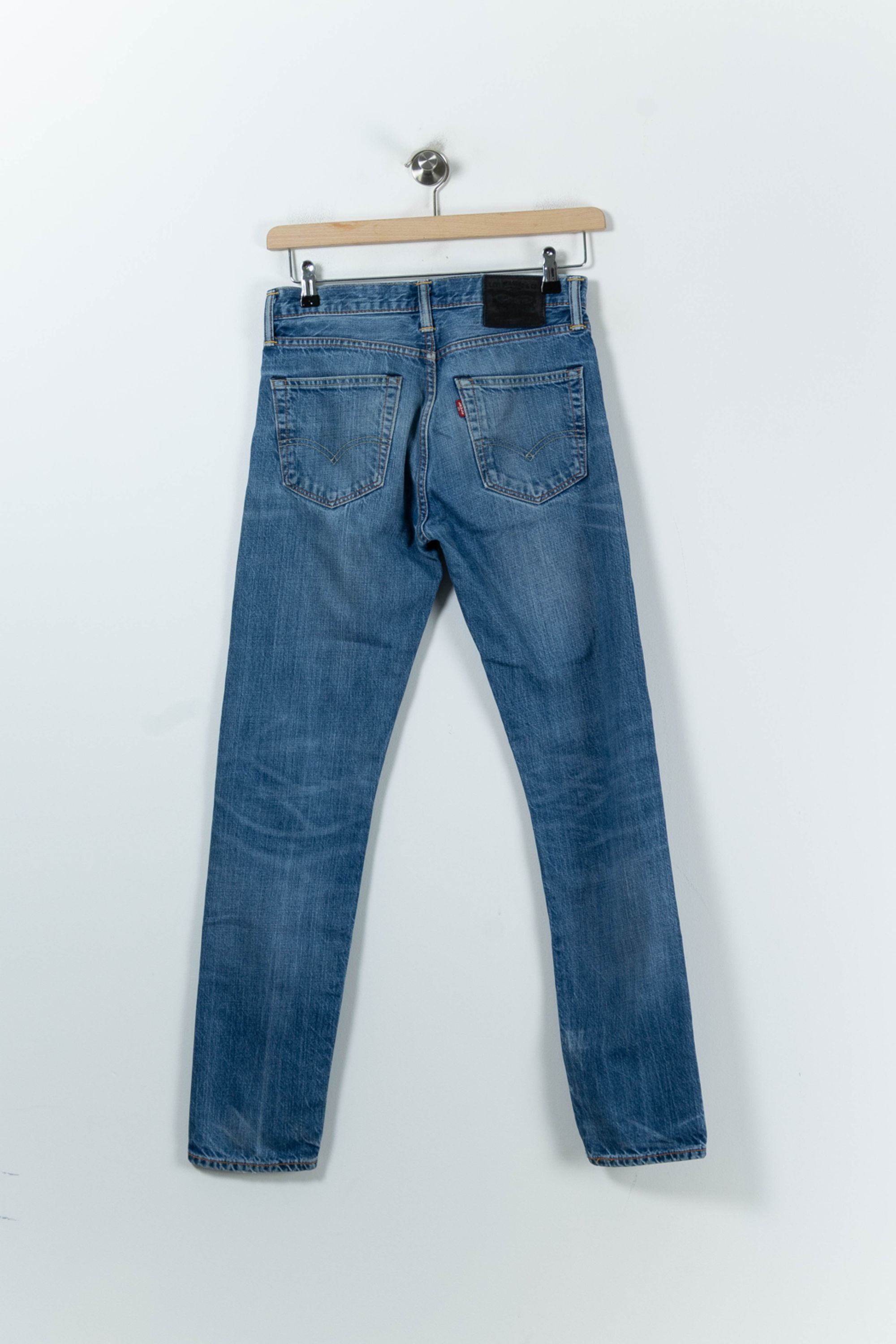Cropped slim jeans with studs LEVI'S - Seconde main Blue