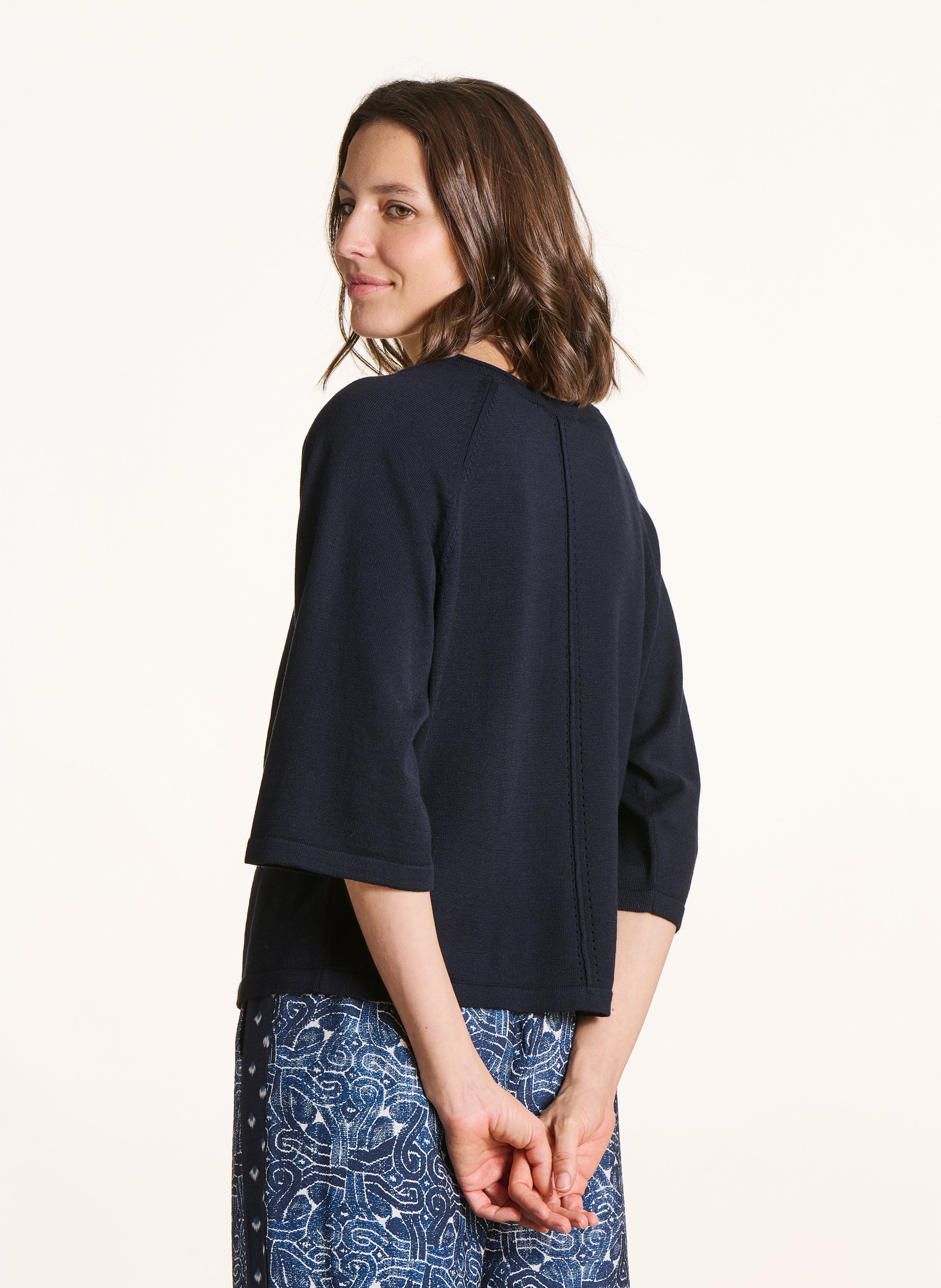 Oversize-Pullover - Feinstrick LA FEE MARABOUTEE Blau