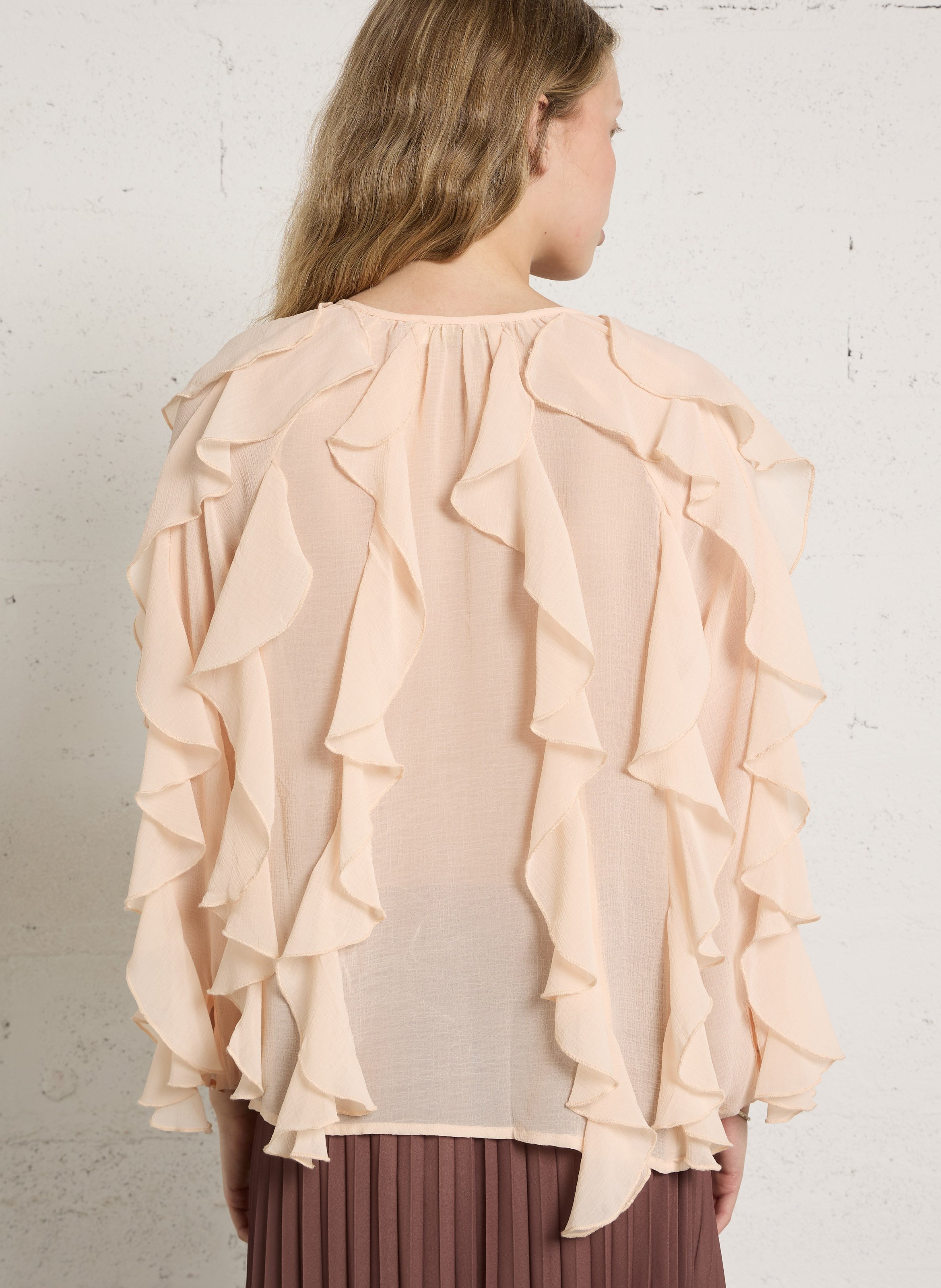 Bluse mit V-Ausschnitt LA PETITE ETOILE Rosa