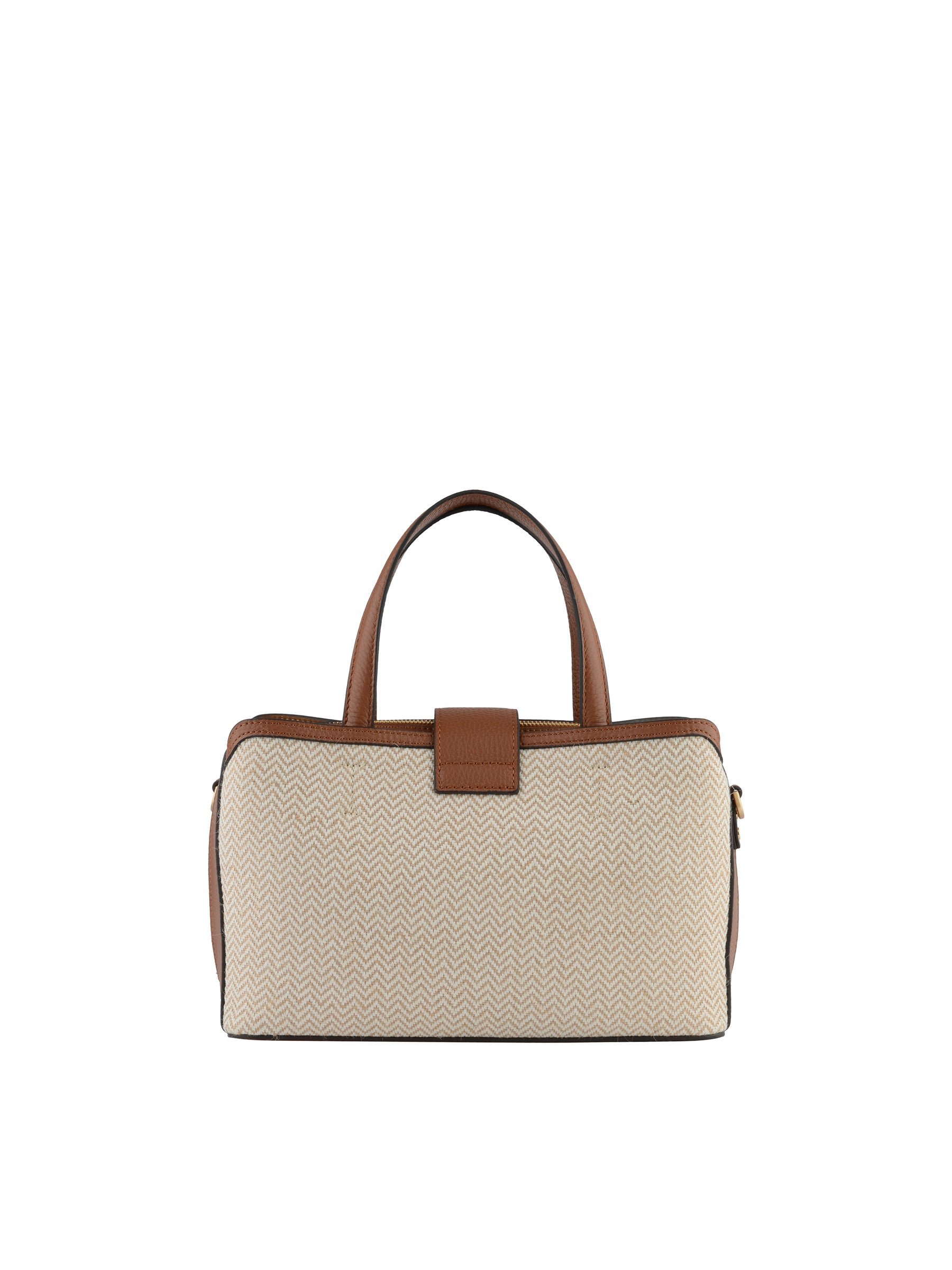 Calfskin leather handbag POURCHET Golden