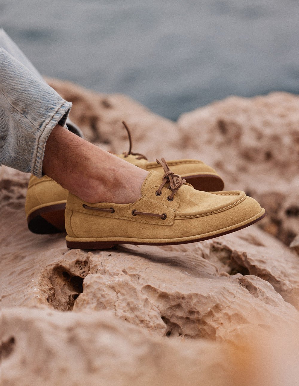 Chaussures bateau ODAJE Beige