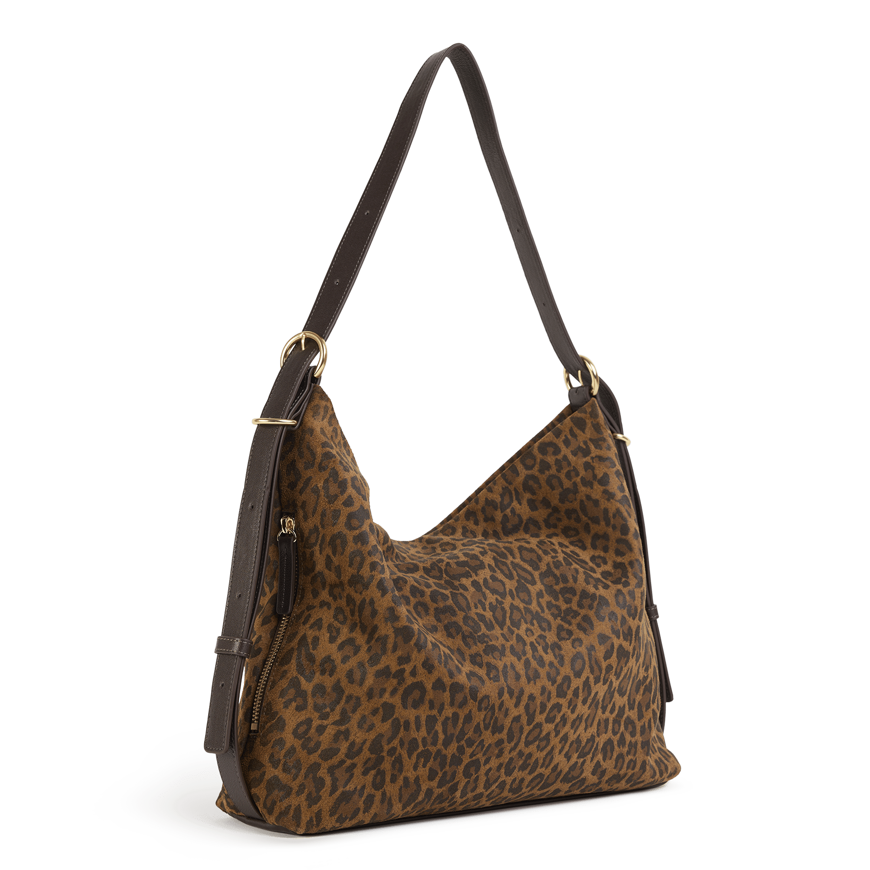 Sac hobo en cuir NAT & NIN Marron