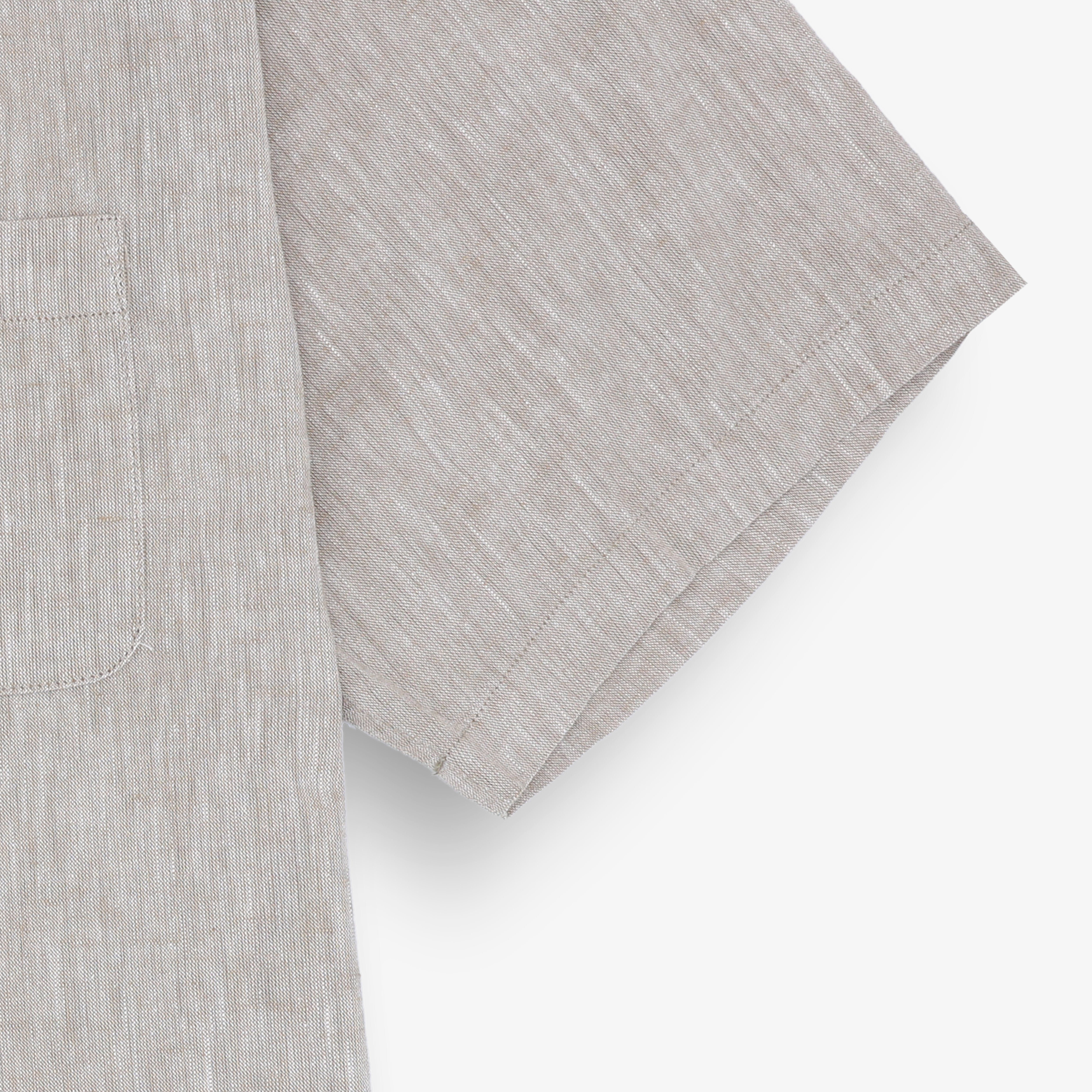 Regular short-sleeve shirt SERGE BLANCO Beige