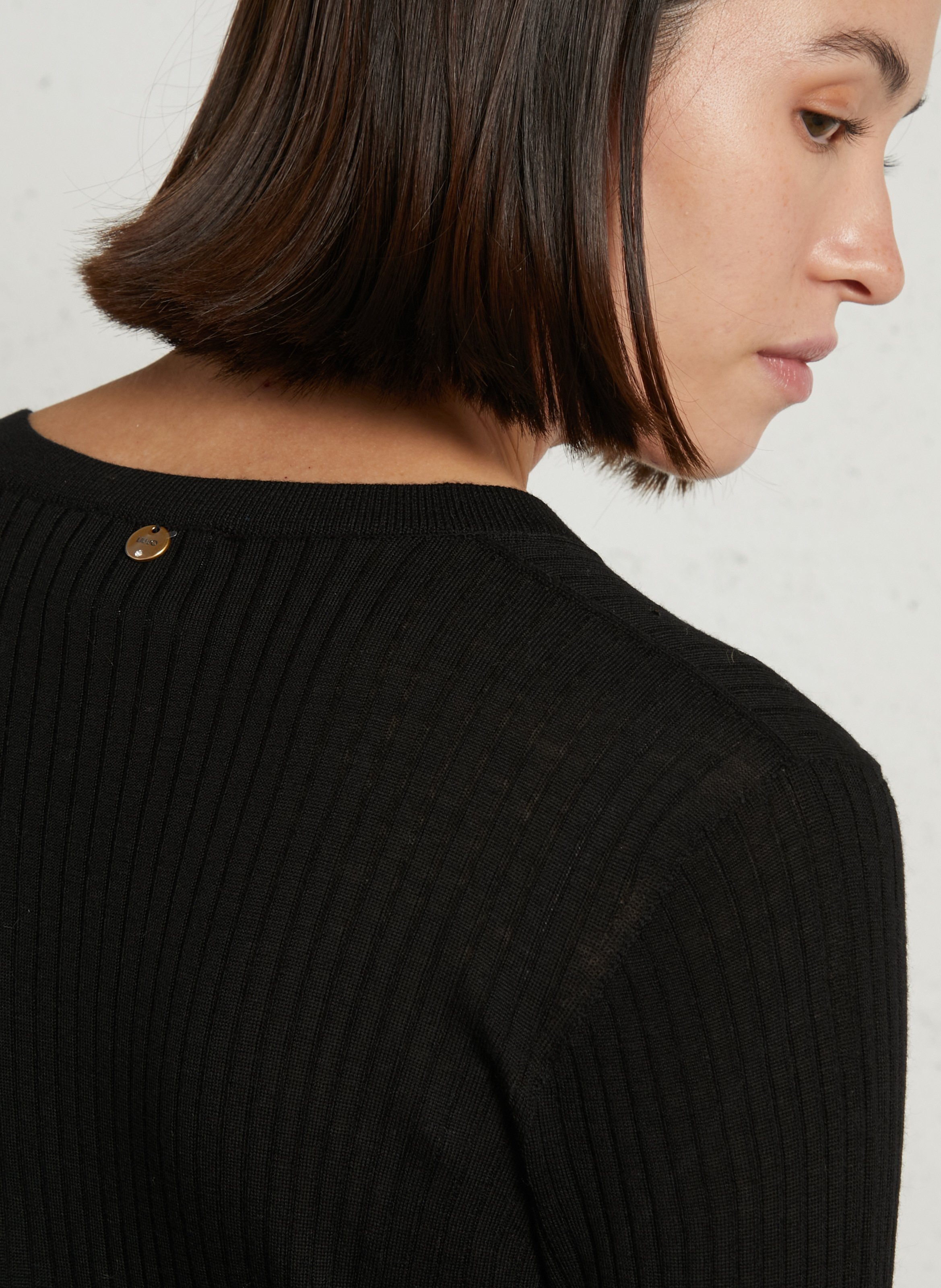 Angepasster Wollpullover LIU JO Schwarz