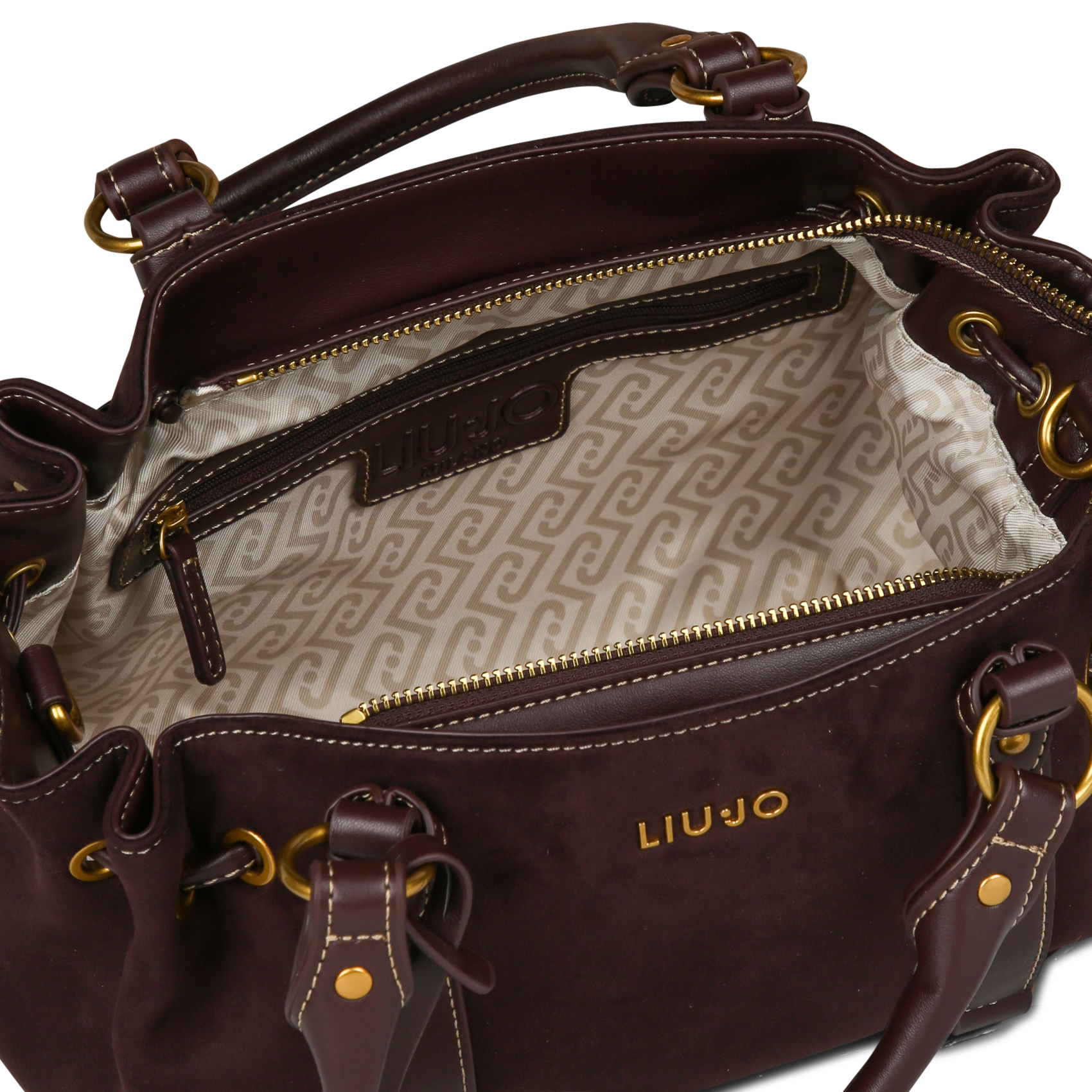 Sac bandoulière uni LIU JO Prune