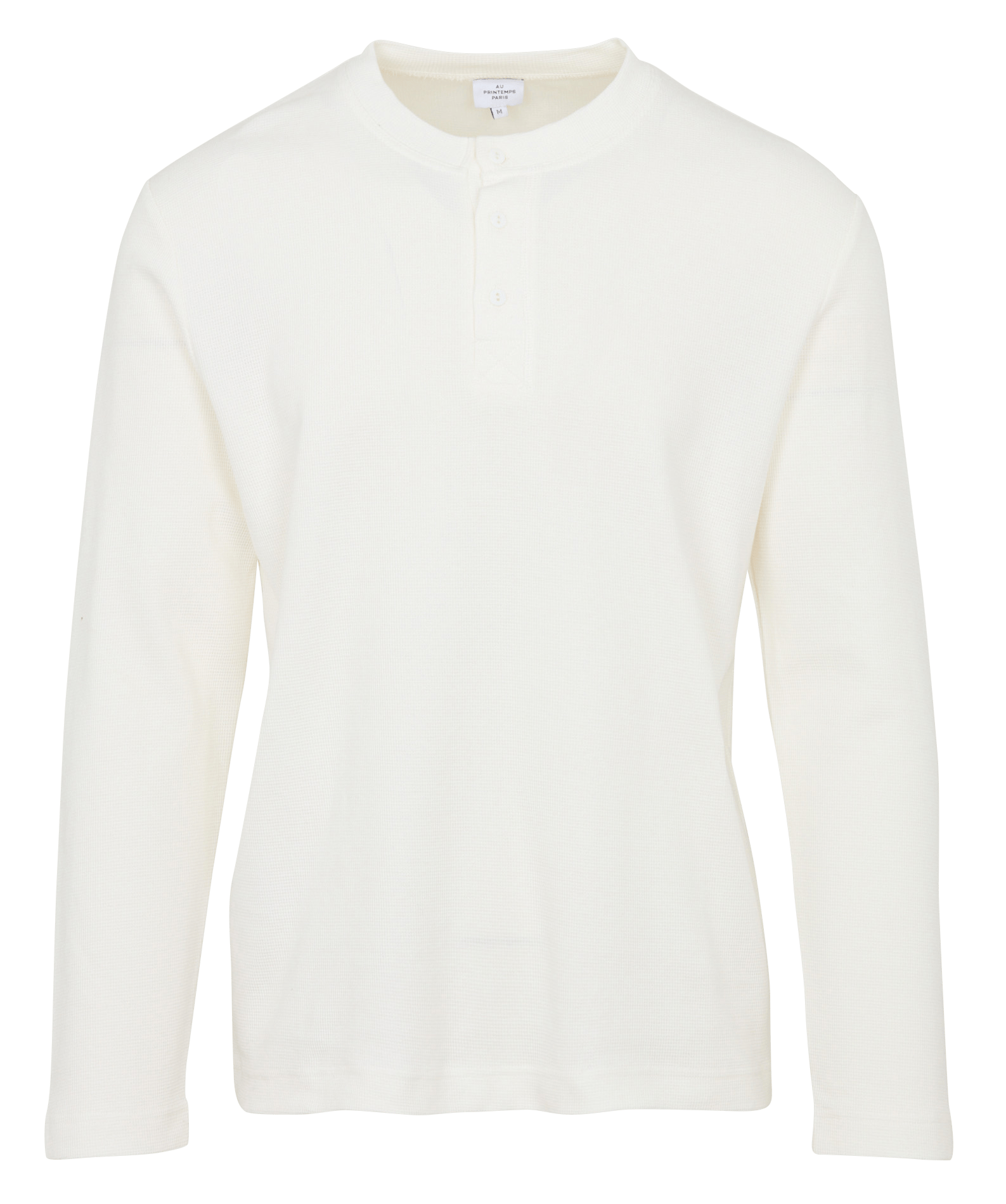 Round-neck cotton sweater | Beige AU PRINTEMPS PARIS Men