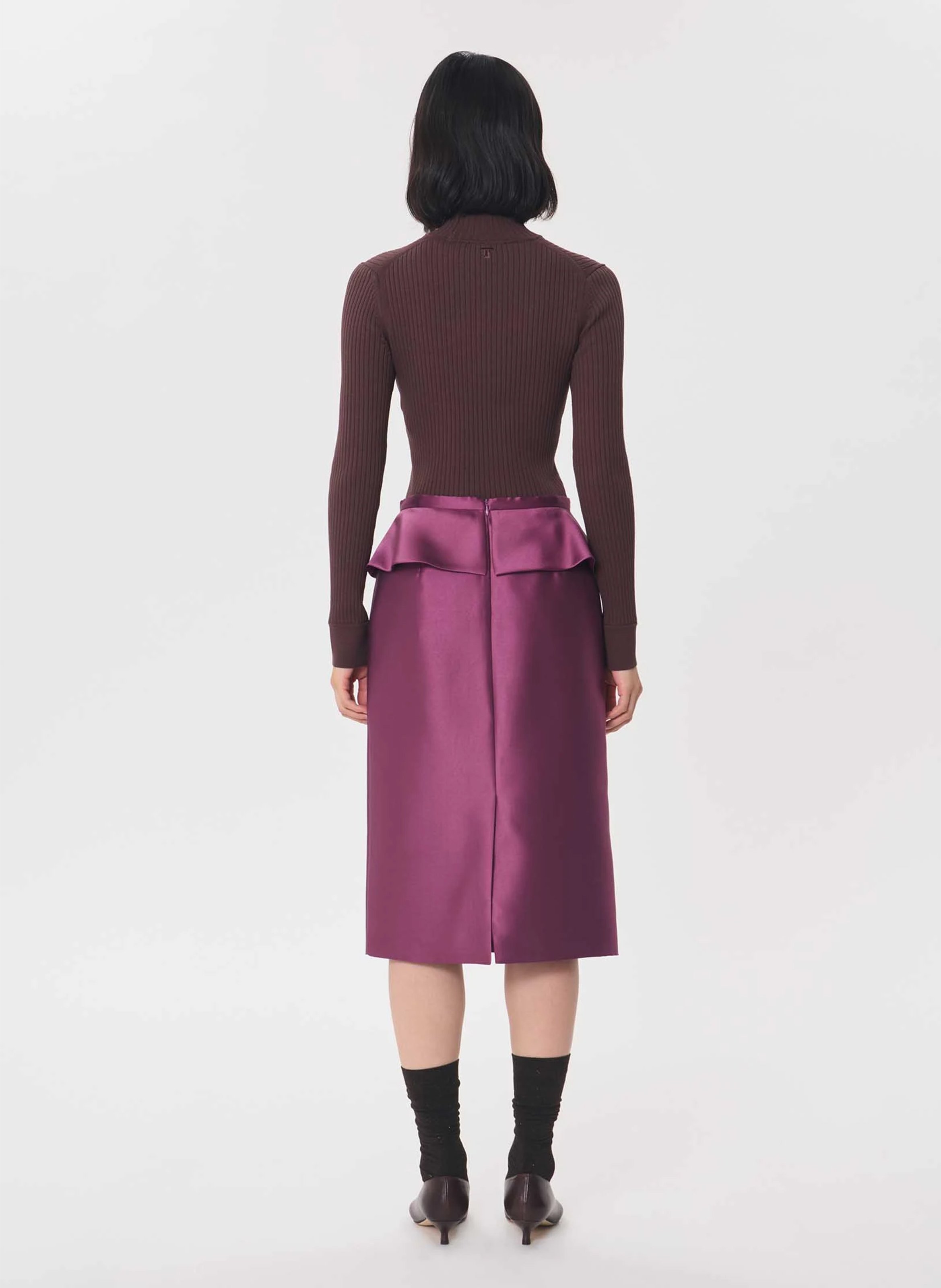 Midi skirt TARA JARMON Purple