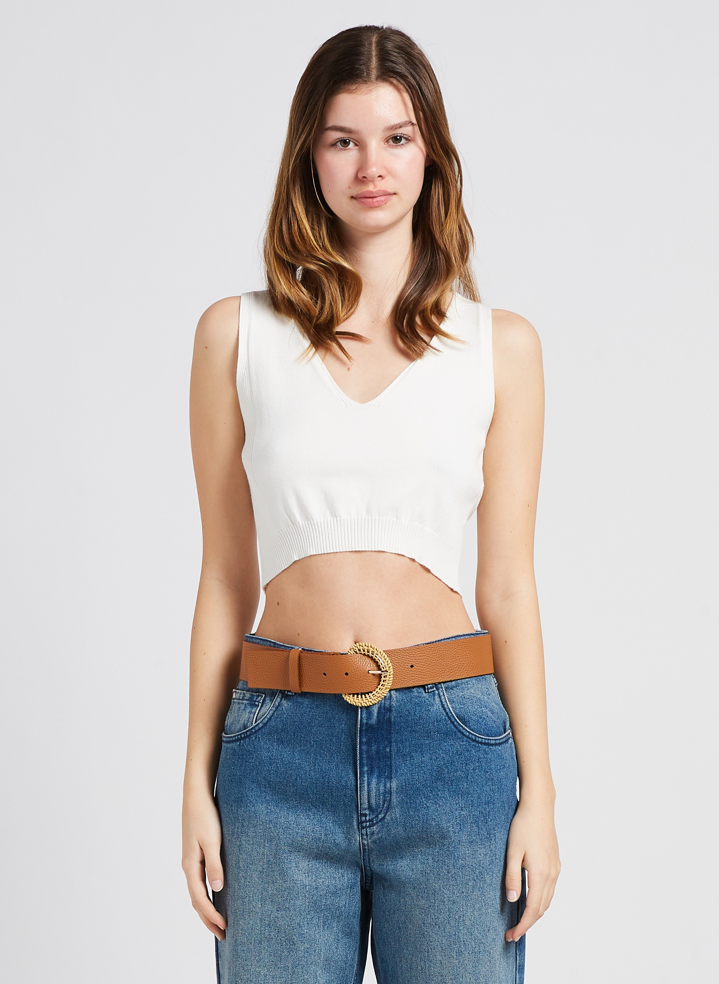 Knit Crop Top Neve Twinset Women Place des Tendances