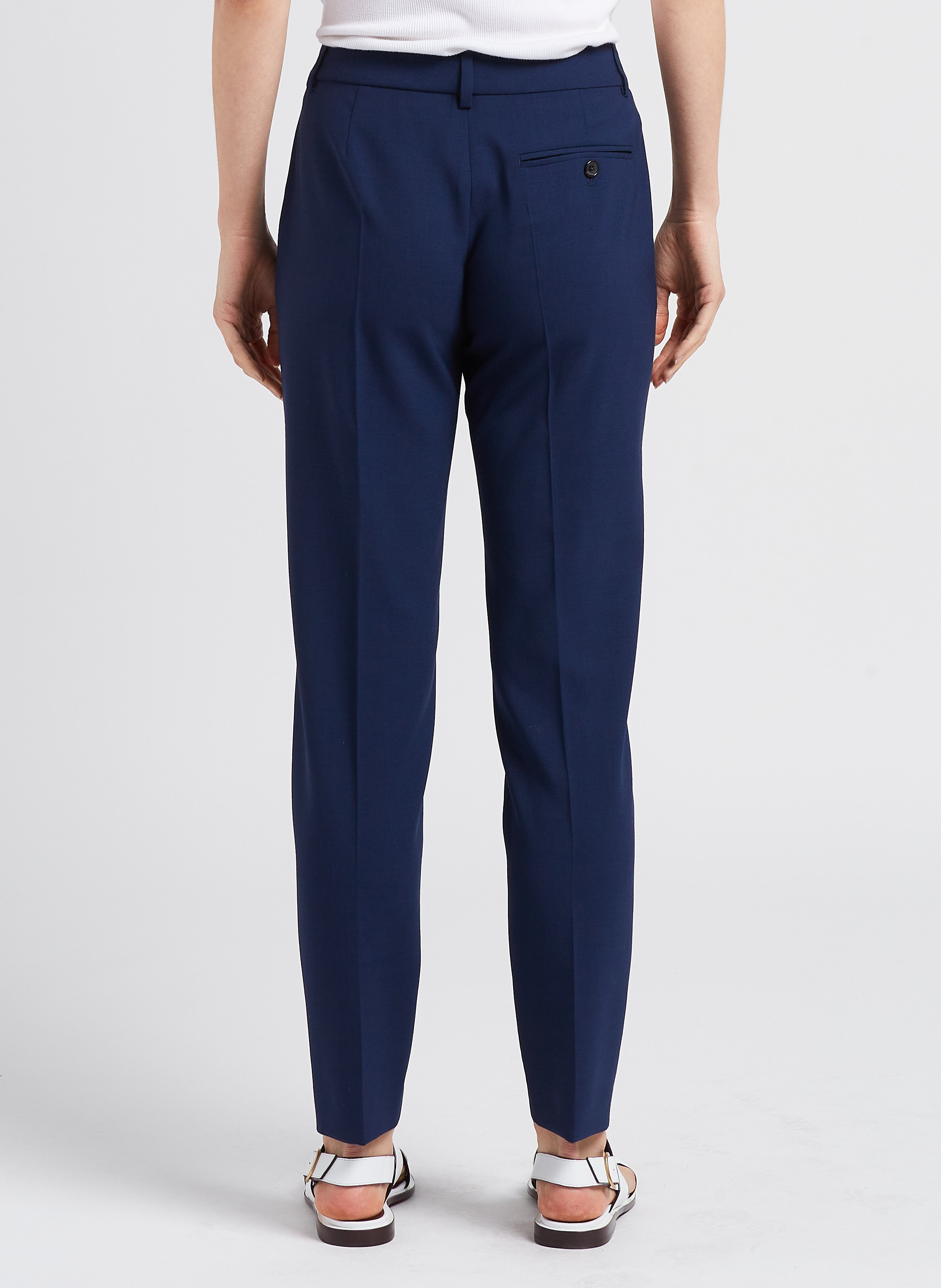 Pantalon à pinces 7/8ème en laine  PAUL SMITH Bleu