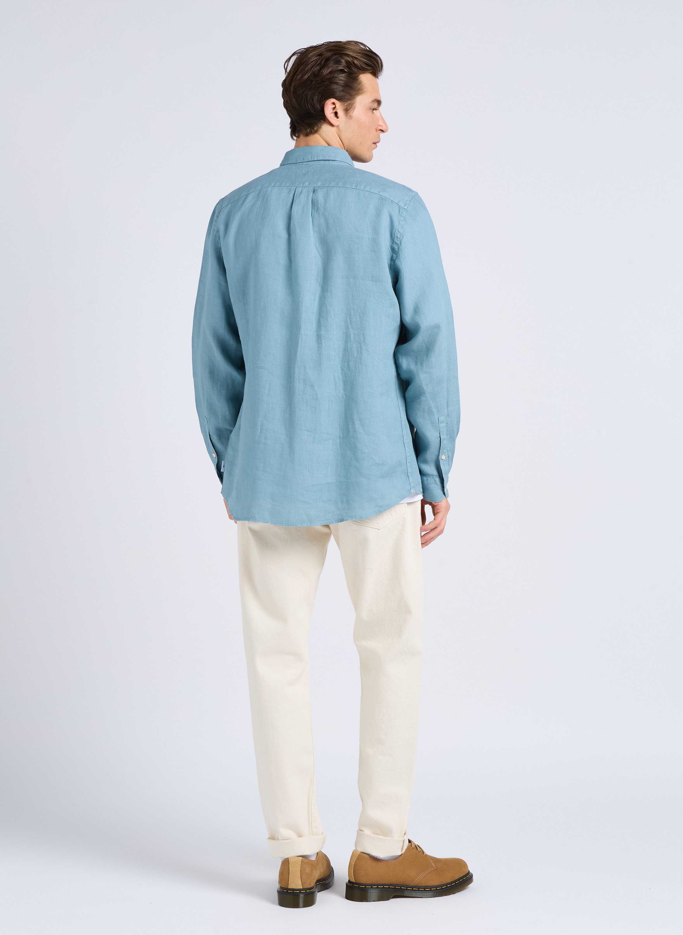 Tapered cotton dot effect regular-fit jeans EDWIN Beige