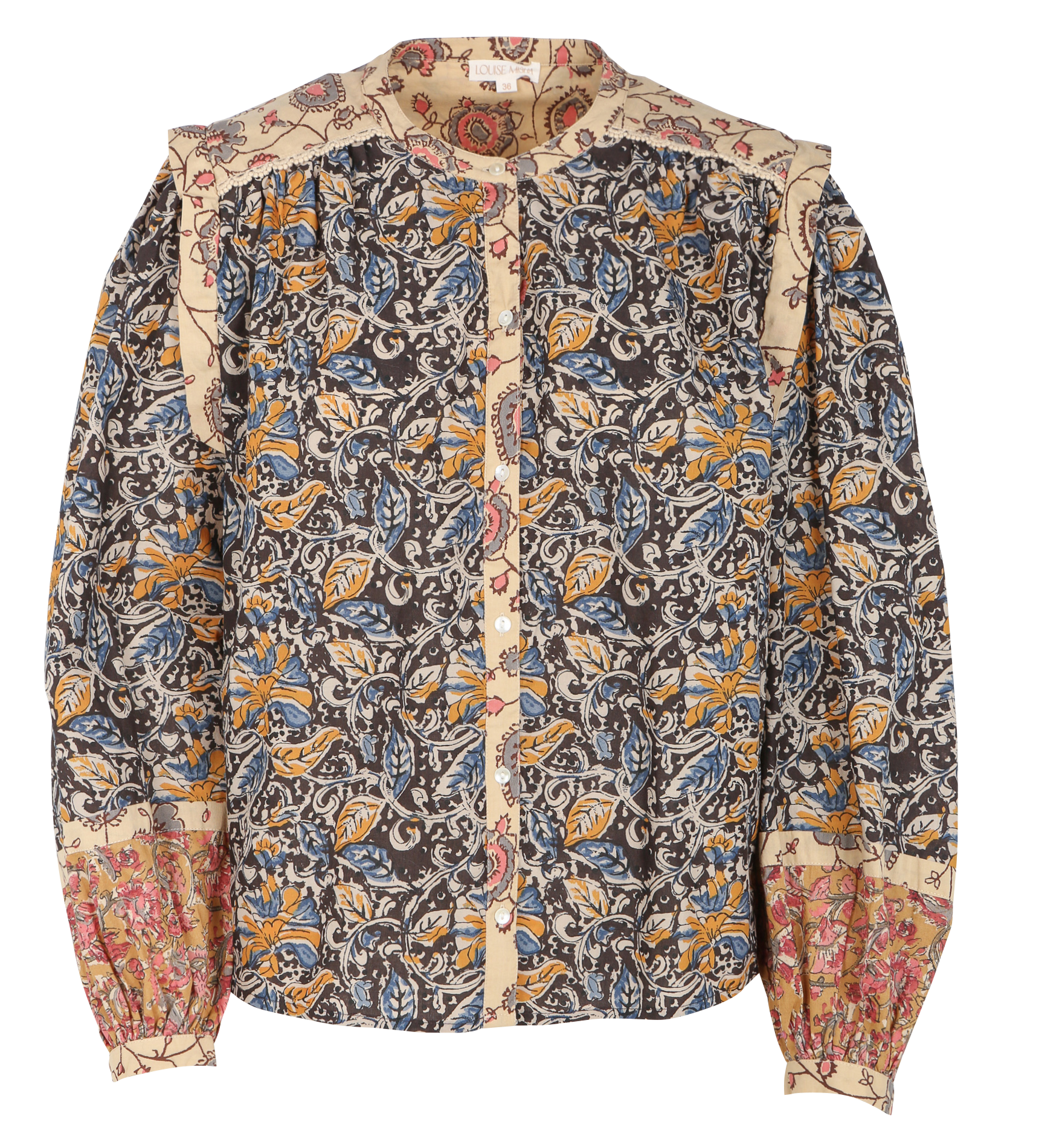 Straight printed organic cotton shirt LOUISE MISHA Multicolored