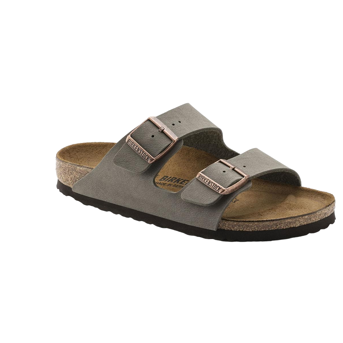 Faux leather sandals BIRKENSTOCK Grey