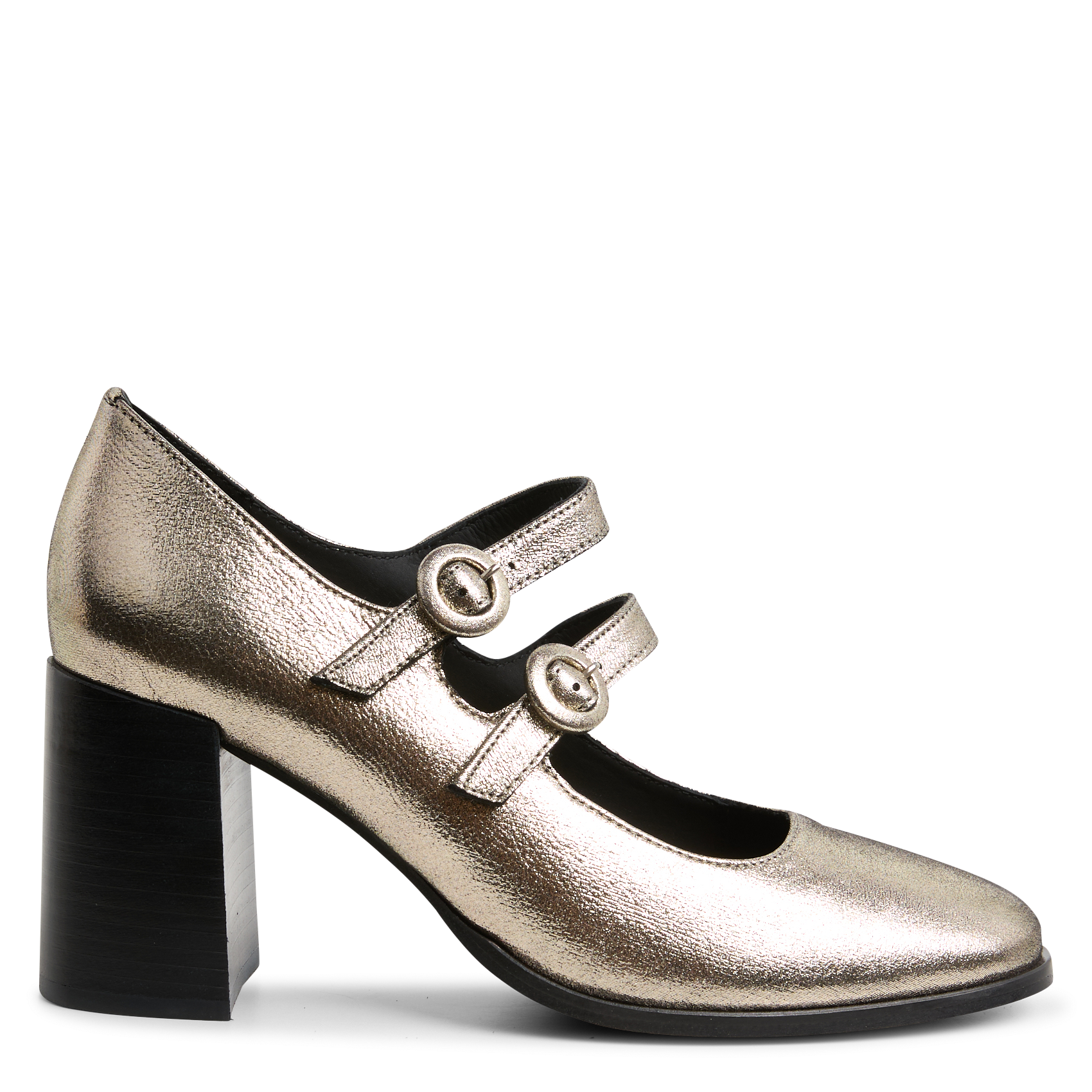 Metallic leather baby shoes MAISON TOUFET Golden