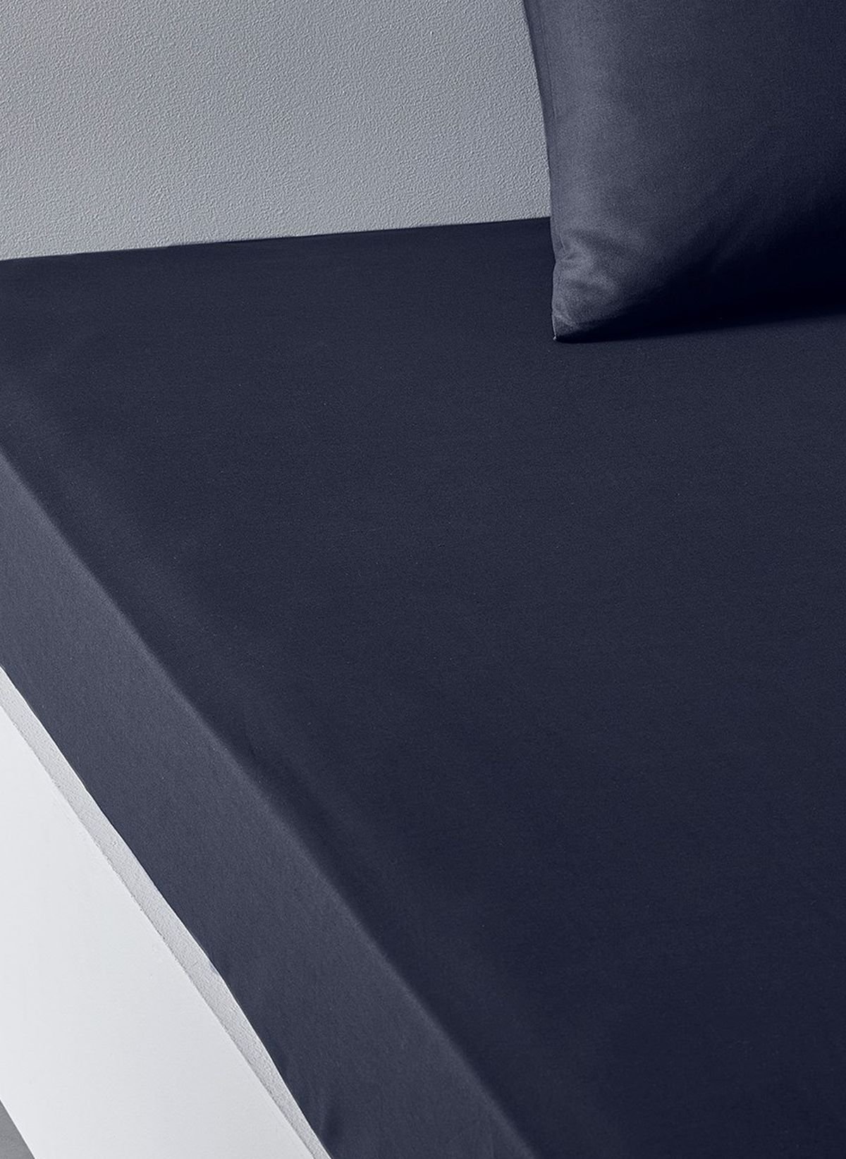 Fitted sheet with deep pockets in cotton TODAY LINGE DE MAISON Blue