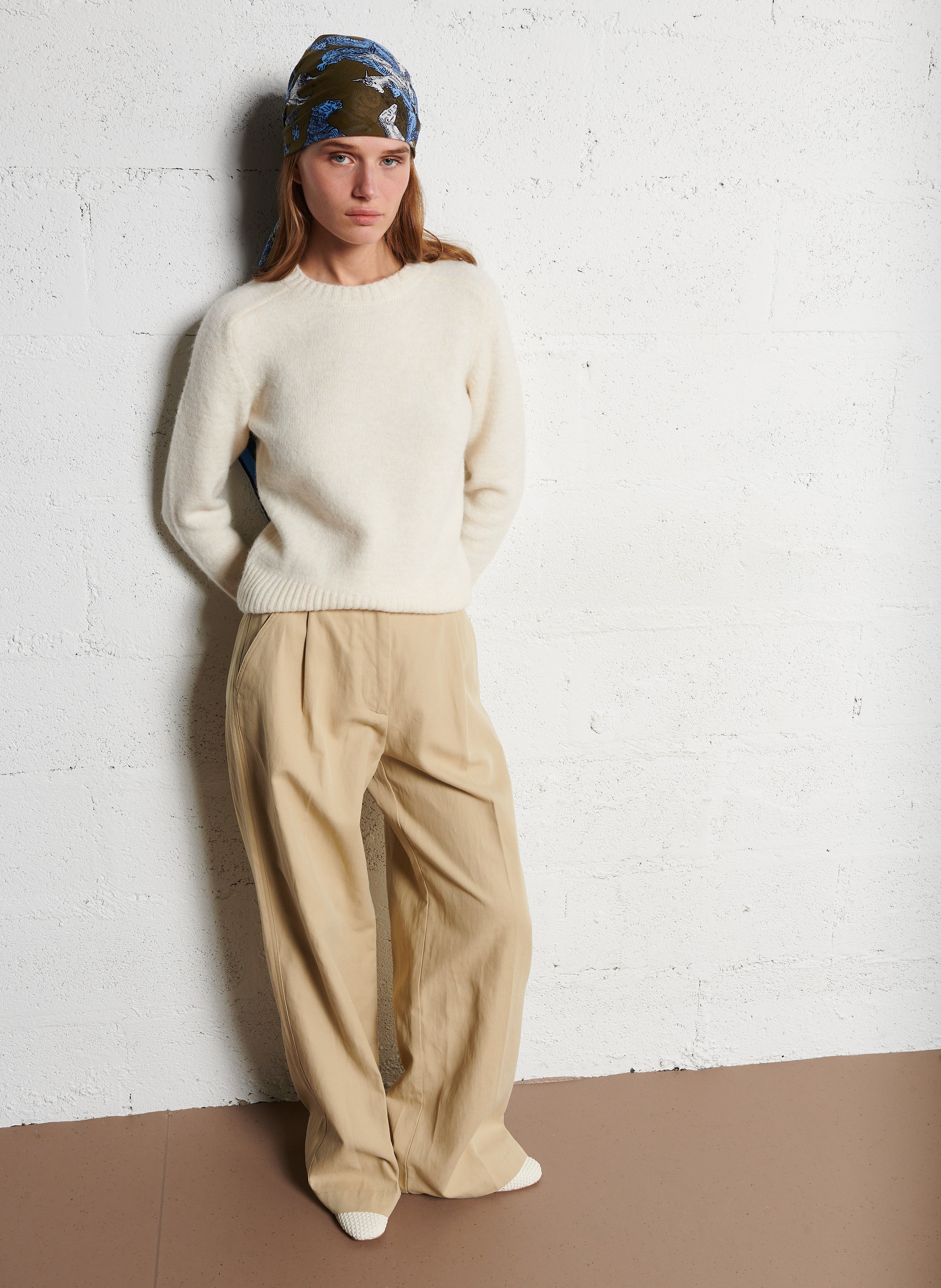 Pull col rond SOEUR Beige