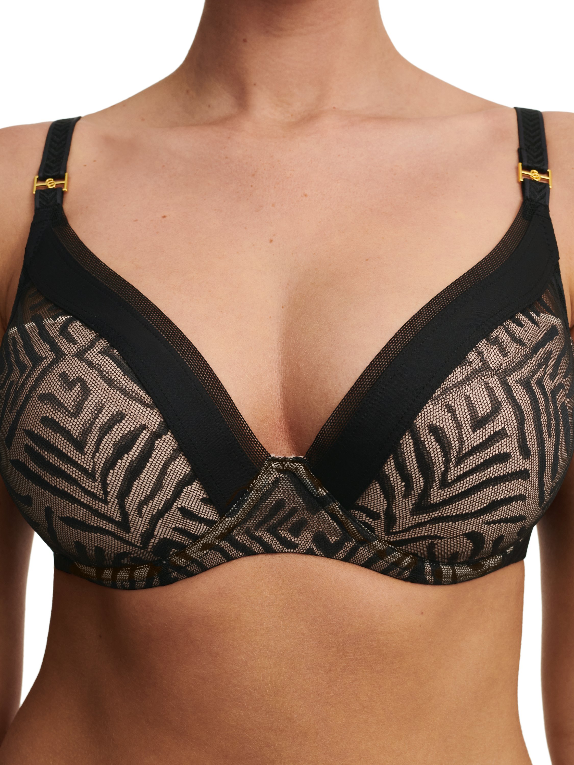Plunge cup bra CHANTELLE Black
