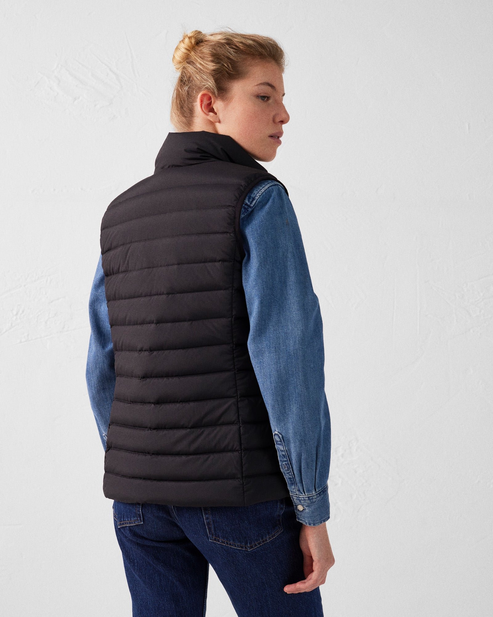 Stretch sleeveless down jacket Grenada JOTT Black