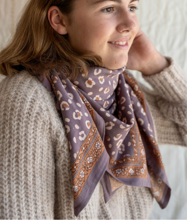 Foulard adulte BINDI ATELIER Violet