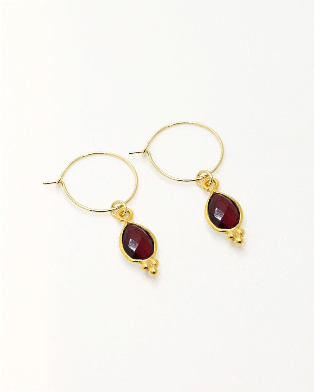 Earrings NILAI Red