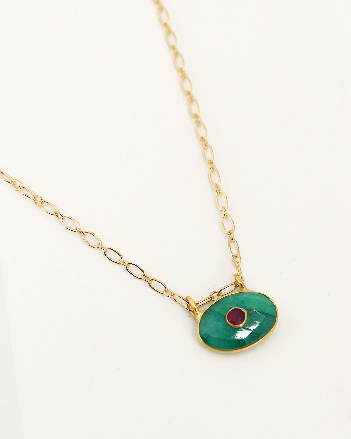 Necklace MINI DEVA Vert