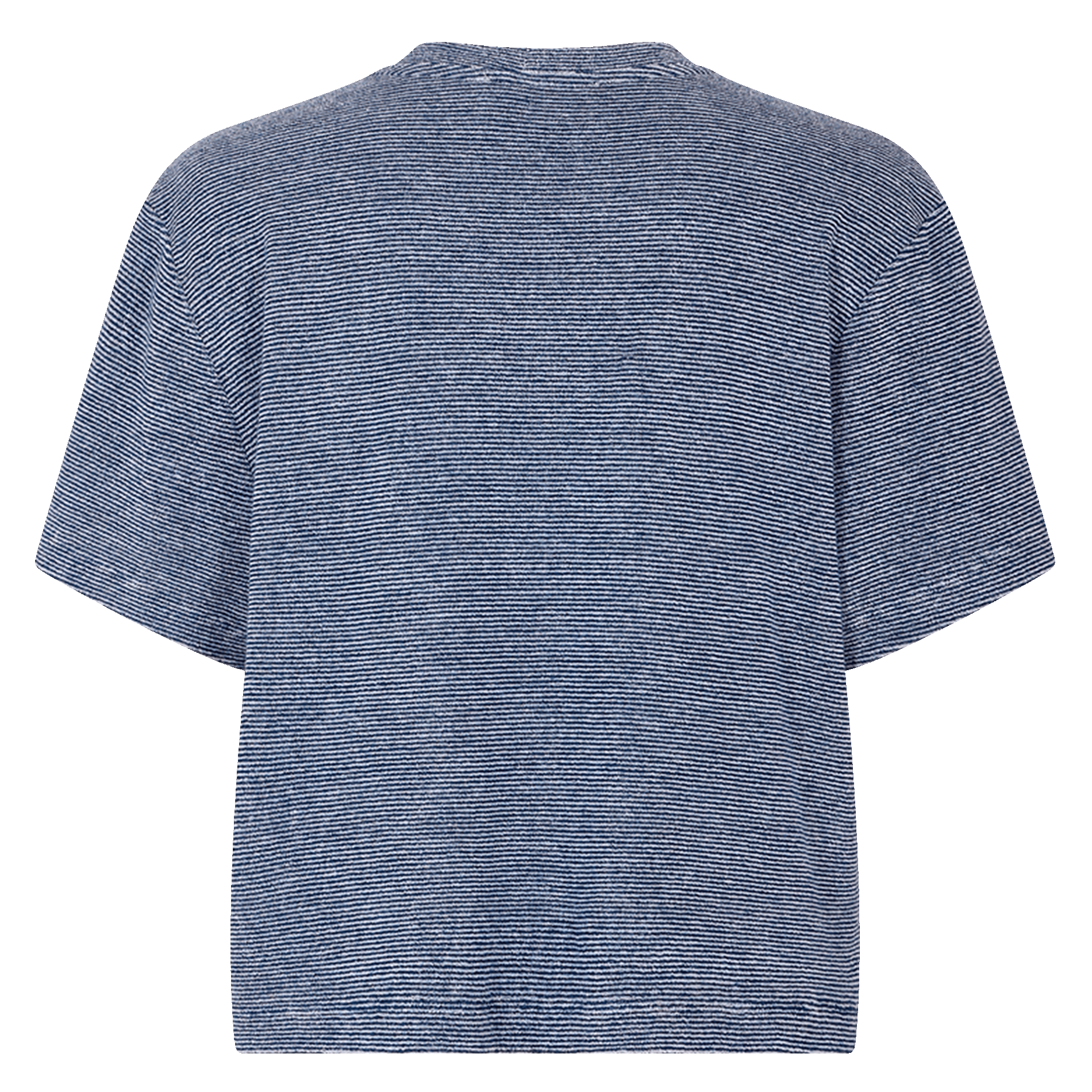 Tee-shirt oversize en coton bio mélangé rayé Multicolore