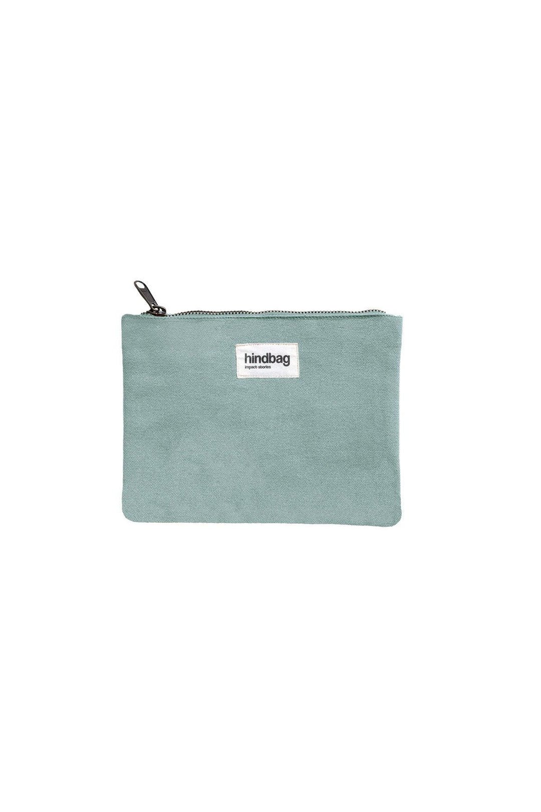 Cotton clutch bag HINDBAG Green