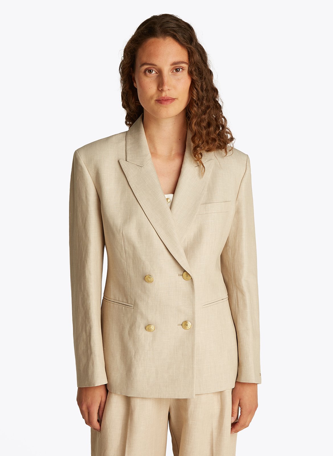 Sleeveless cotton blazer Beige Max Mara Week End - Women