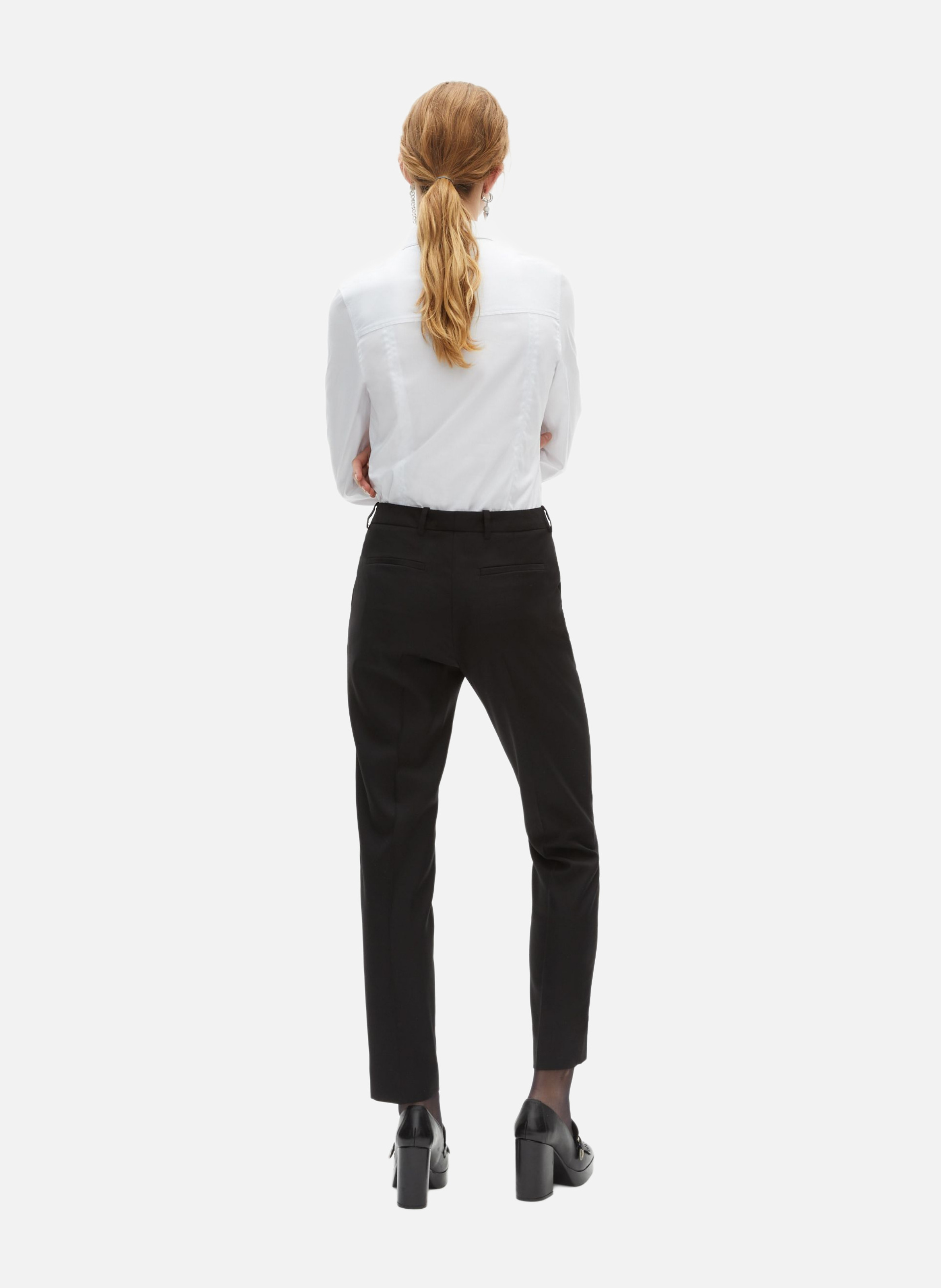 Tailored wool trousers with a slim fit THE KOOPLES Black