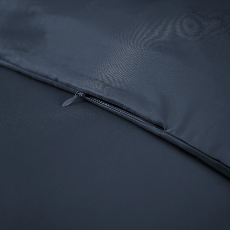 "Salomé" Bamboo Viscose Duvet Cover 120 threads/cm² L'EFFET PAPILLON Blue