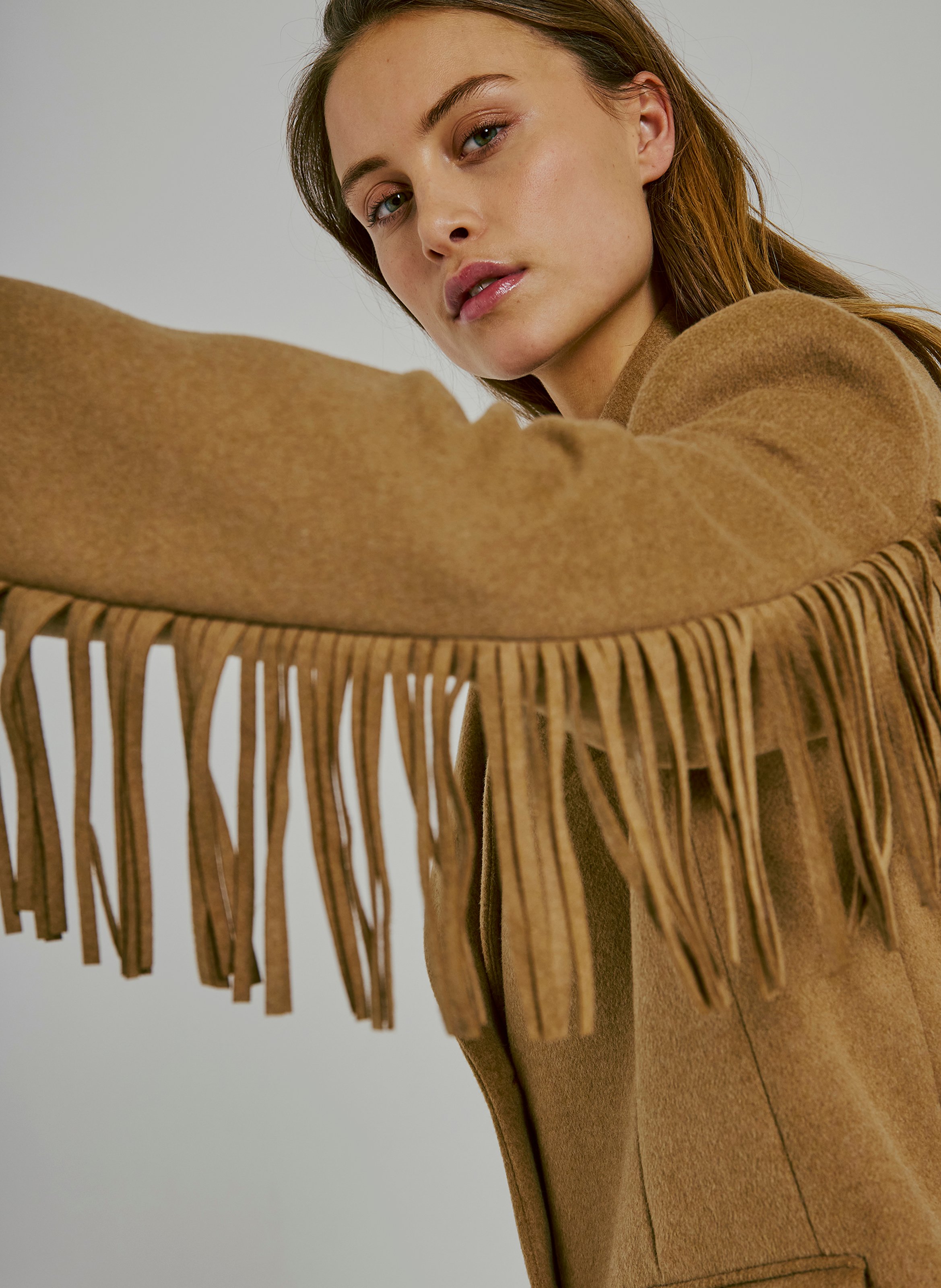 Wool-blend blazer NORR Brown