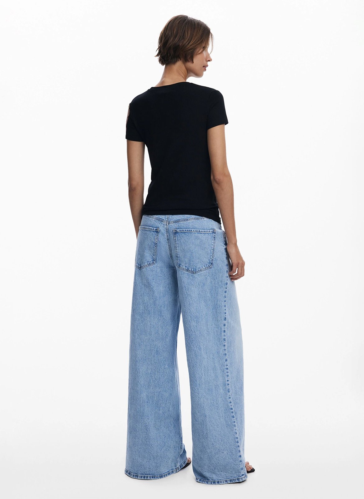 Tee-shirt ajusté imprimé DESIGUAL Noir