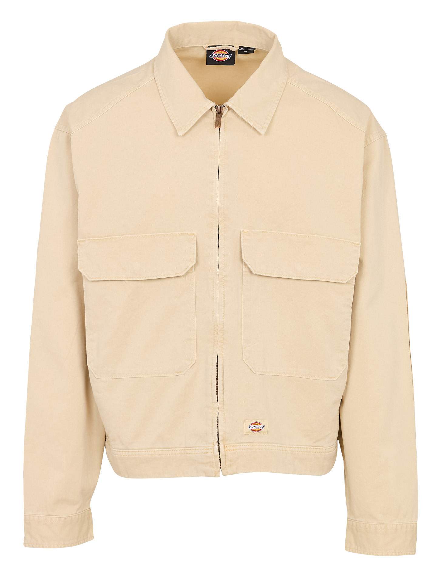 Katoenen jack met klassieke kraag DICKIES Beige